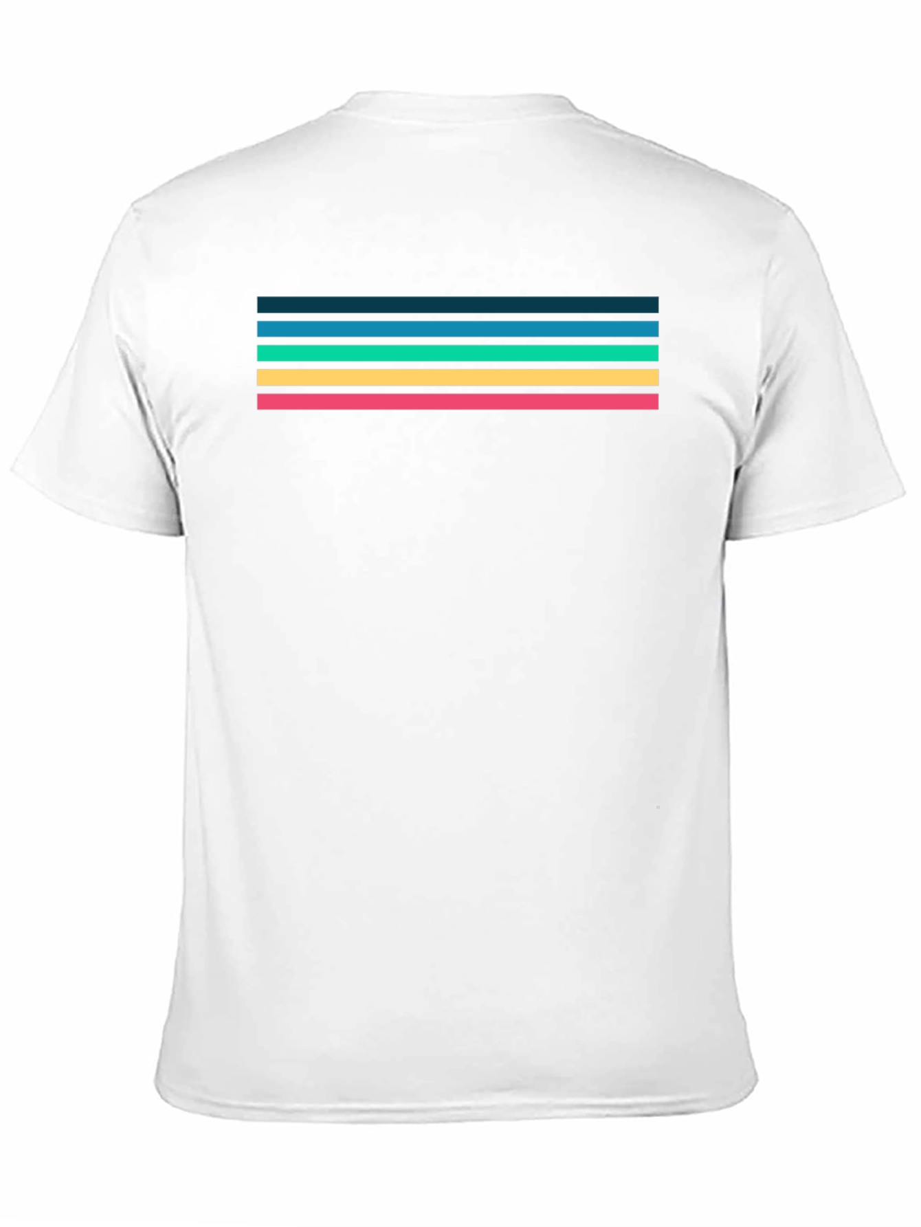 Retro Stripe Tee - Black Cotton Blend