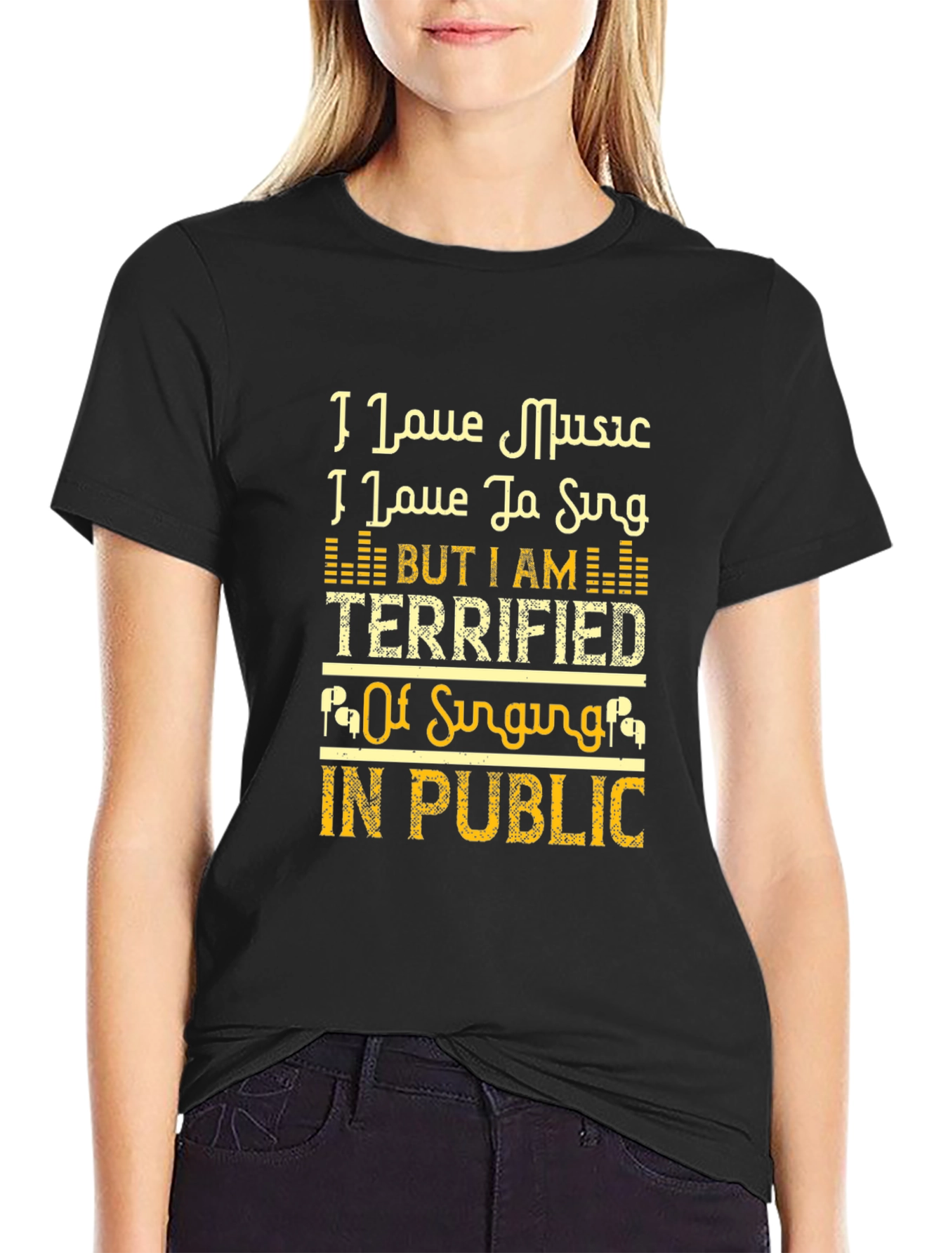 Music Lovers Terrified to Sing T-Shirt