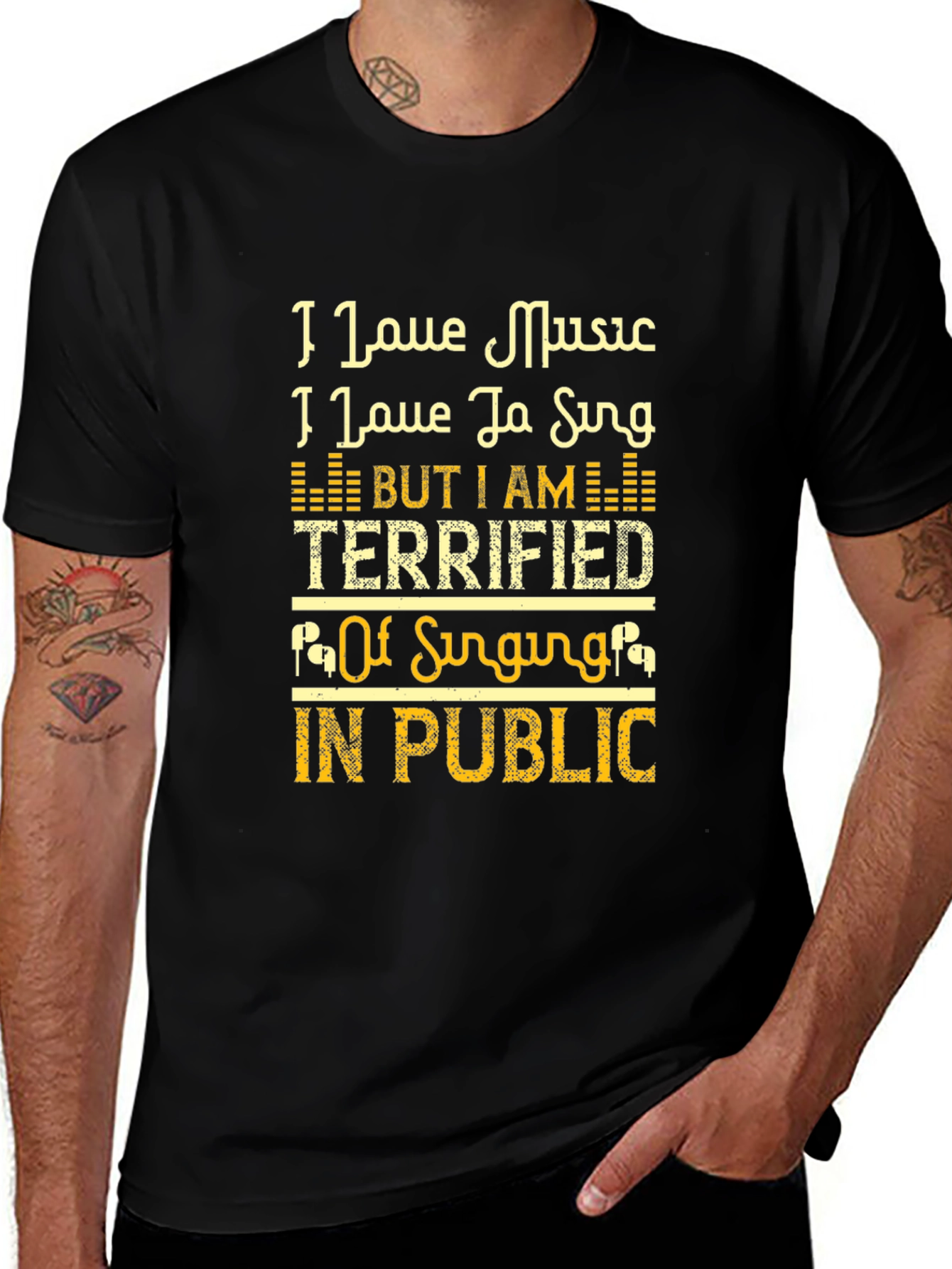 Music Lovers Terrified to Sing T-Shirt