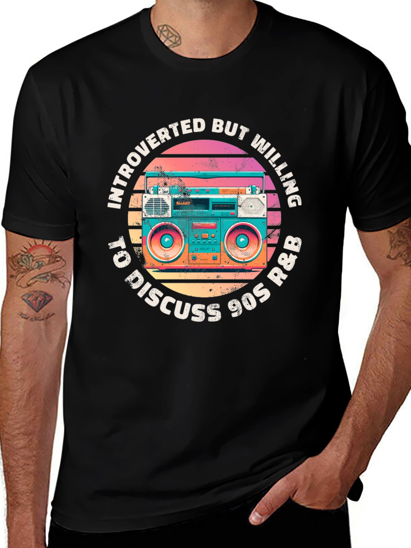 Introverted 90s R&B Music T-Shirt