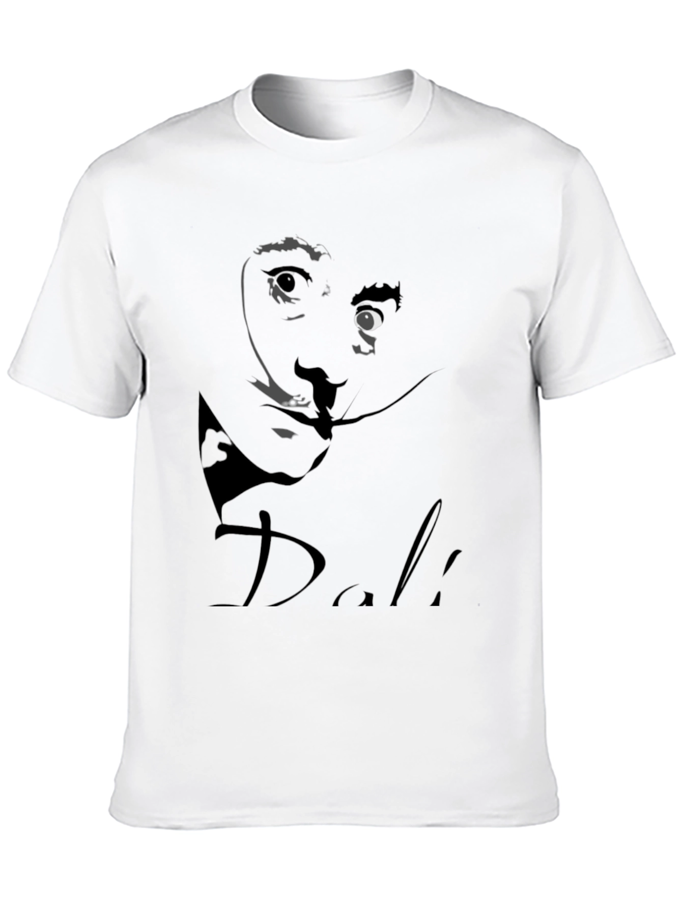 Salvador Dali Graphic Print Black T-Shirt