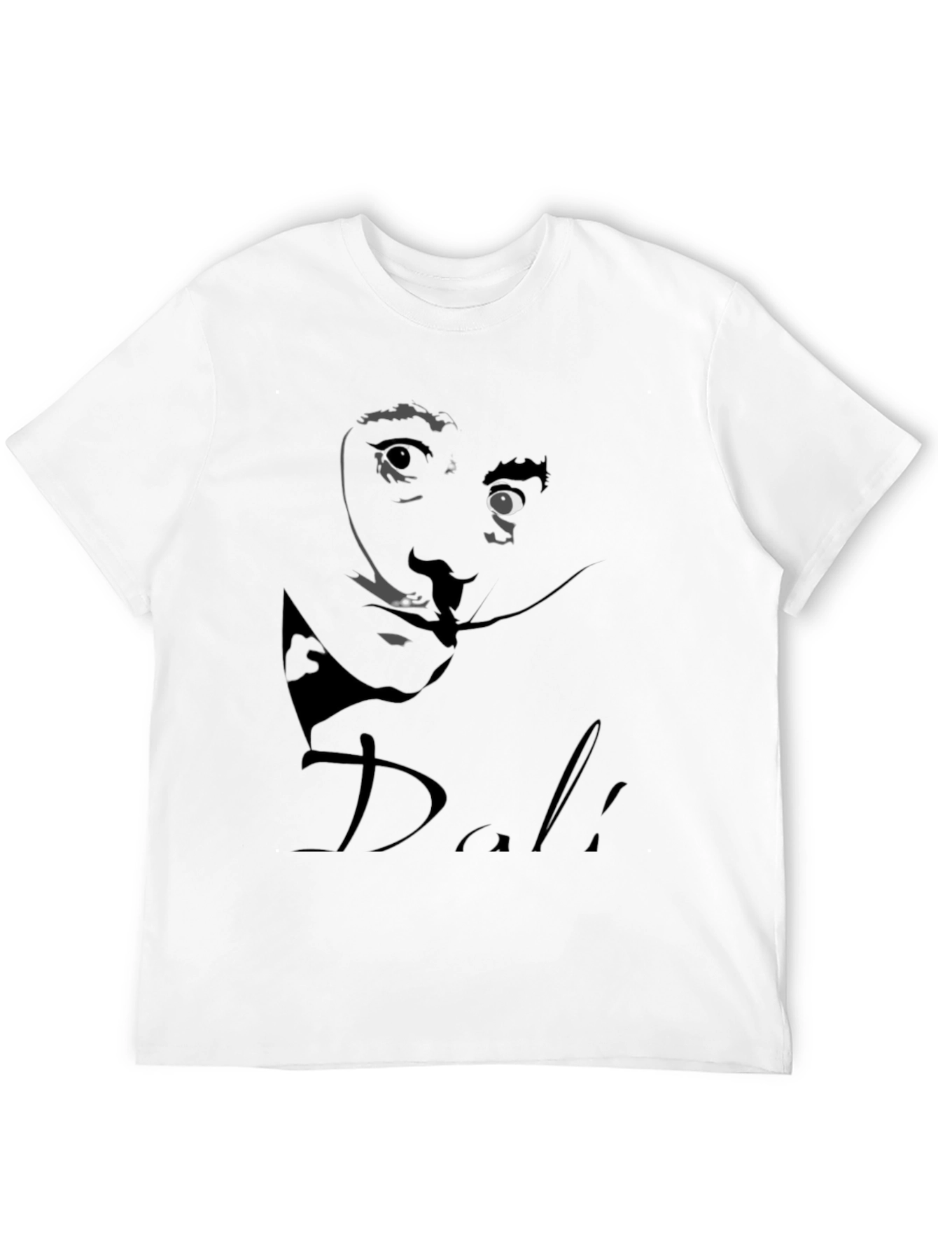 Salvador Dali Graphic Print Black T-Shirt