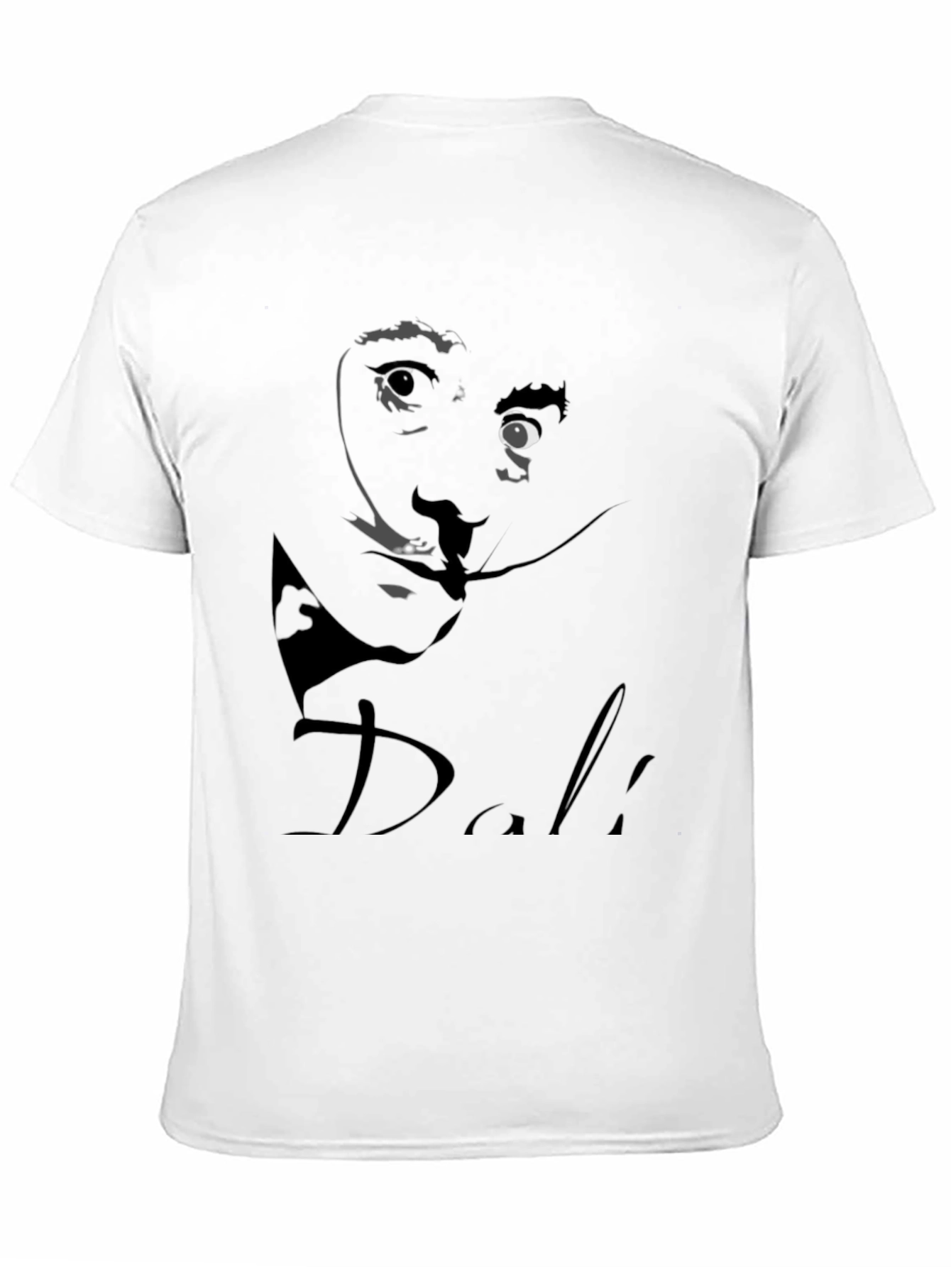 Salvador Dali Graphic Print Black T-Shirt