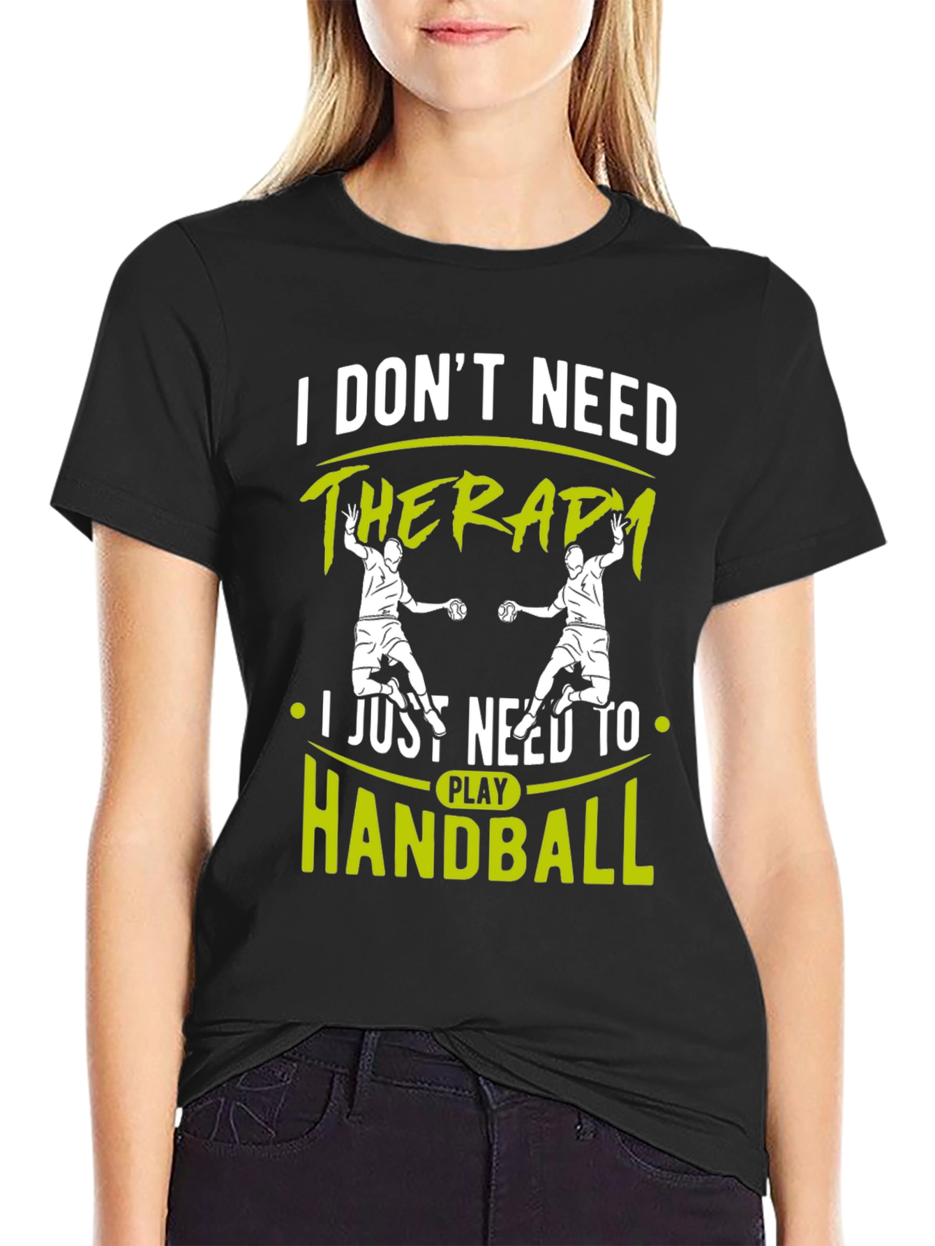 Handball Therapy Graphic Tee - Cool Sport Shirt