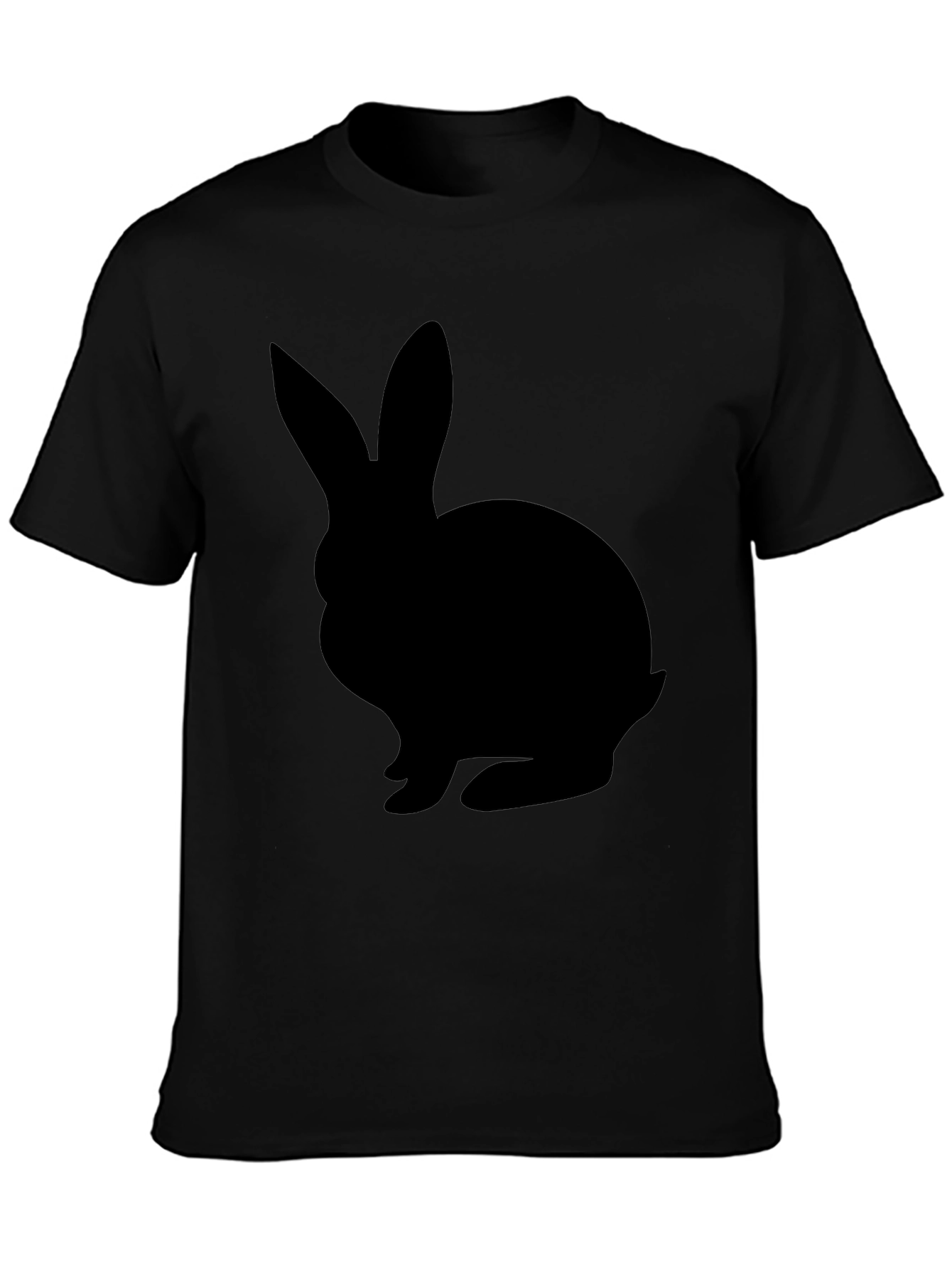 Black Rabbit Graphic Tee - Easter Style