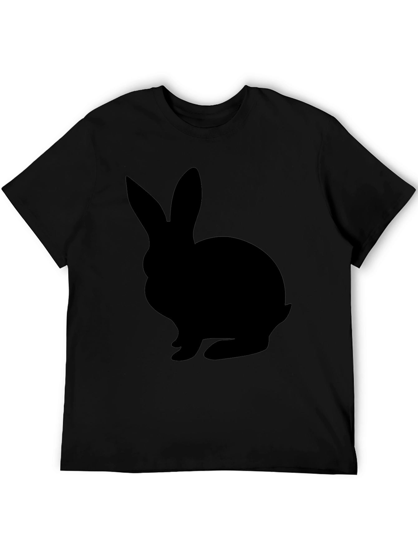 Black Rabbit Graphic Tee - Easter Style