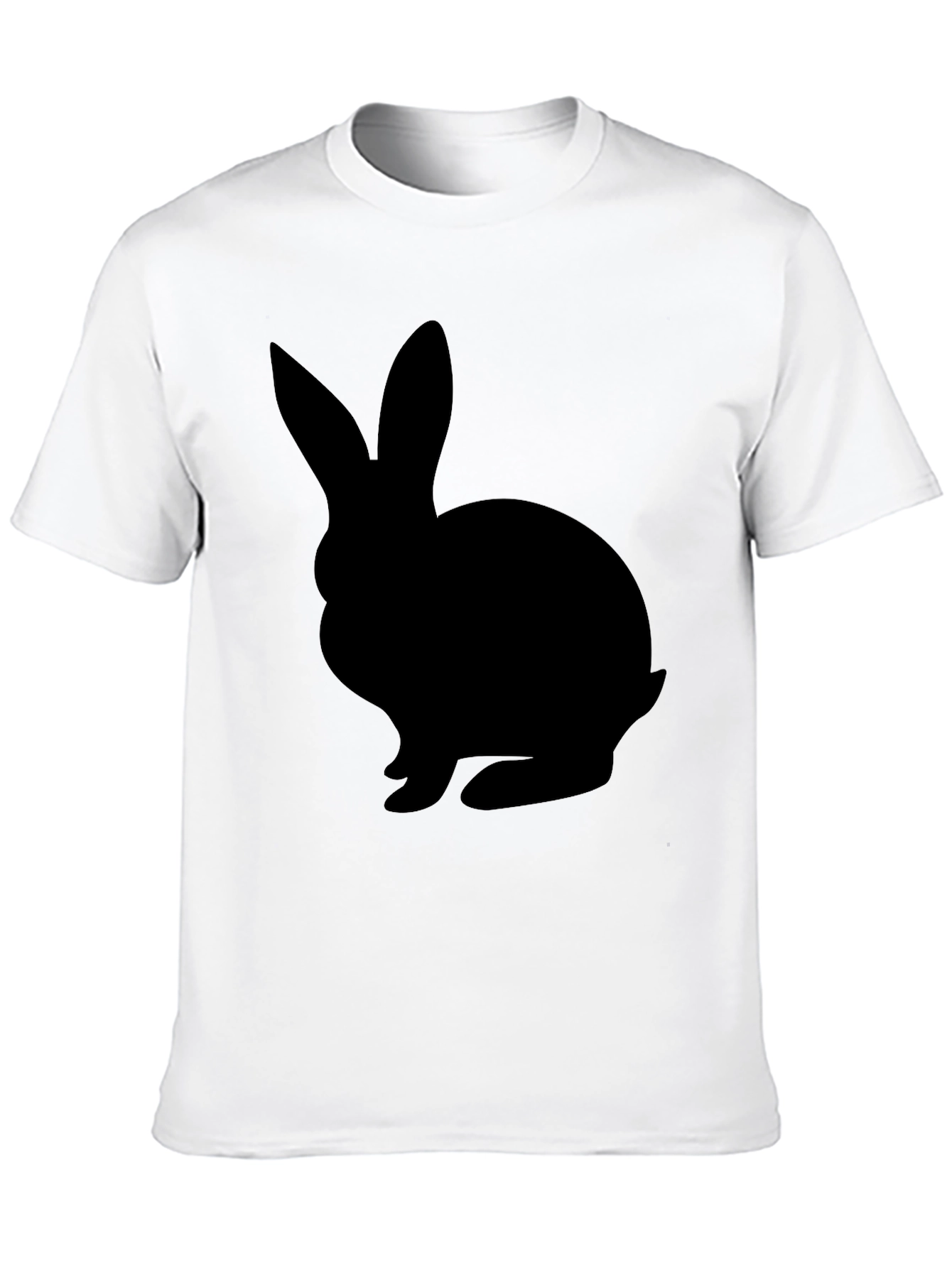 Black Rabbit Graphic Tee - Easter Style