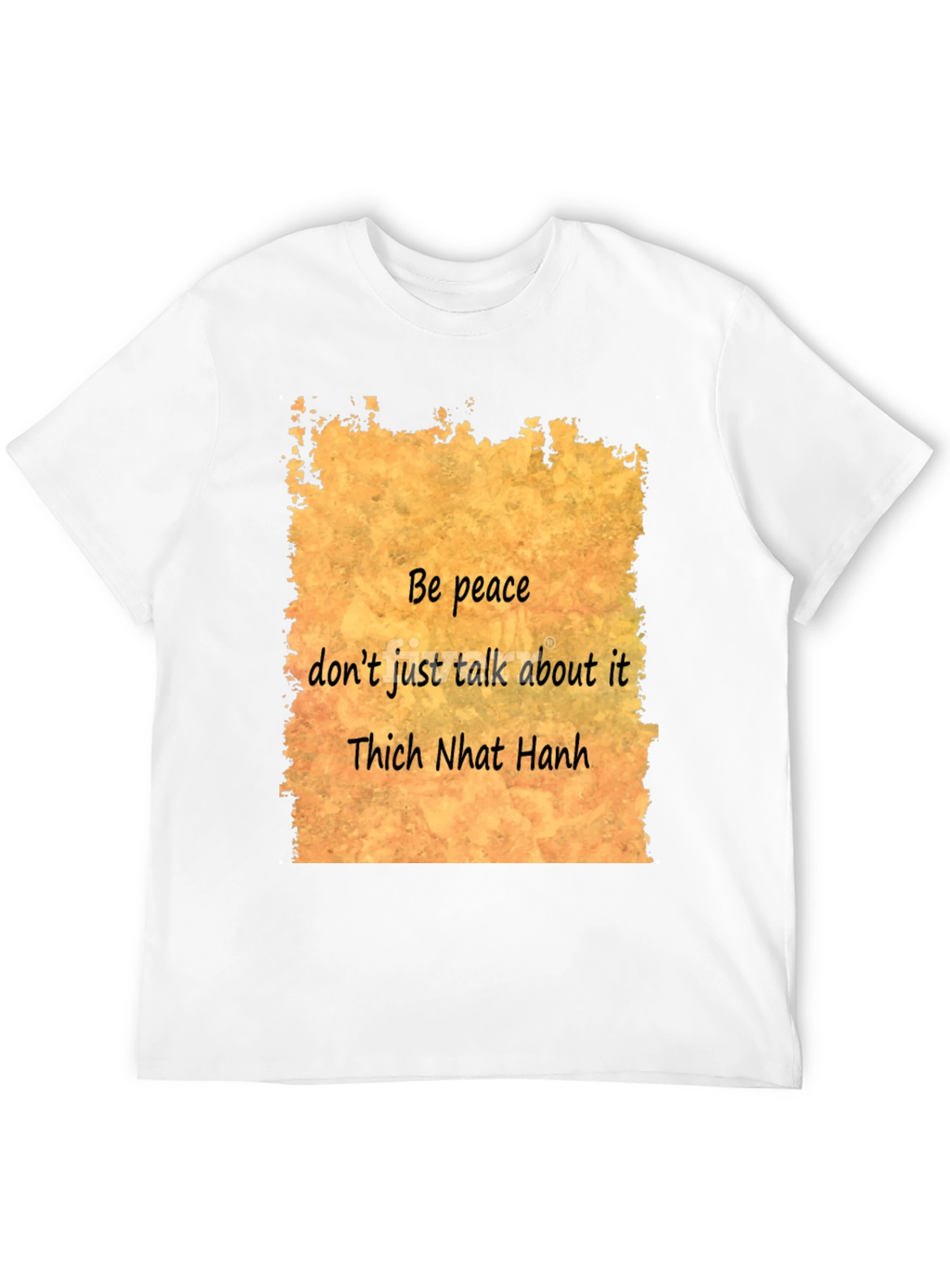 Be Peace Black T-Shirt - Thich Nhat Hanh Quote