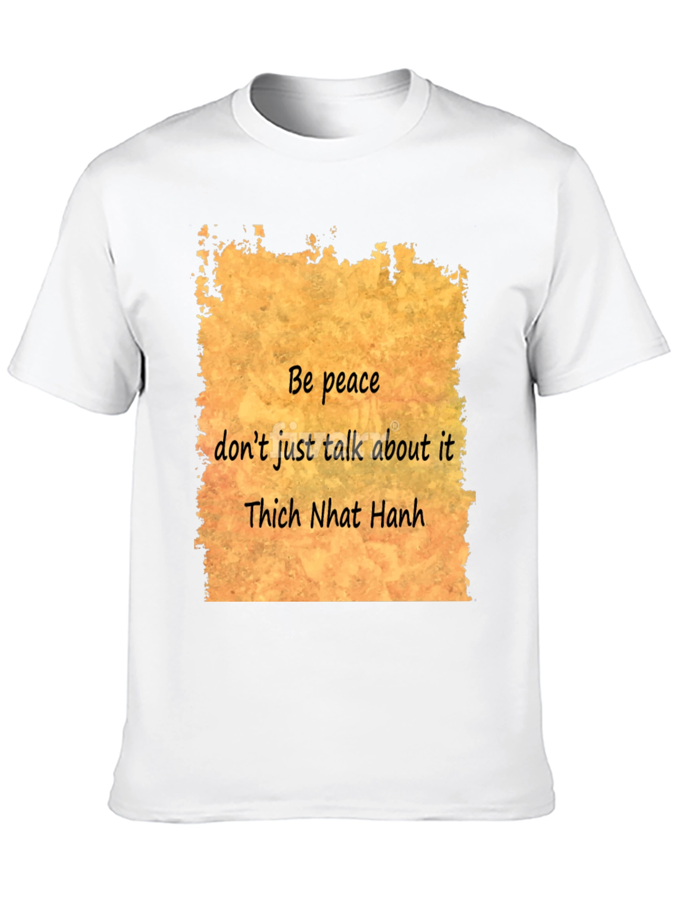 Be Peace Black T-Shirt - Thich Nhat Hanh Quote