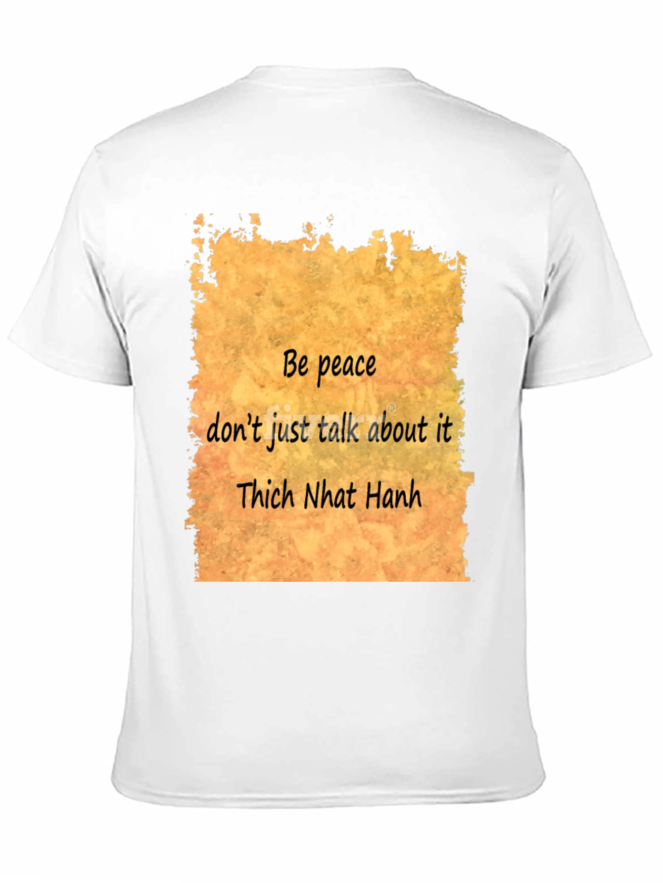 Be Peace Black T-Shirt - Thich Nhat Hanh Quote