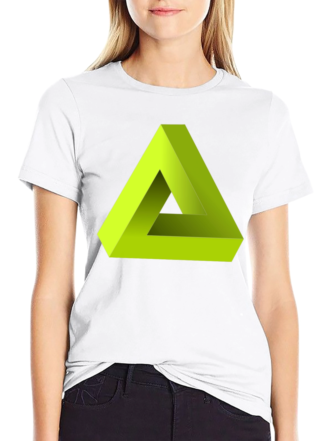 Impossible Triangle Tee - Optical Illusion Shirt
