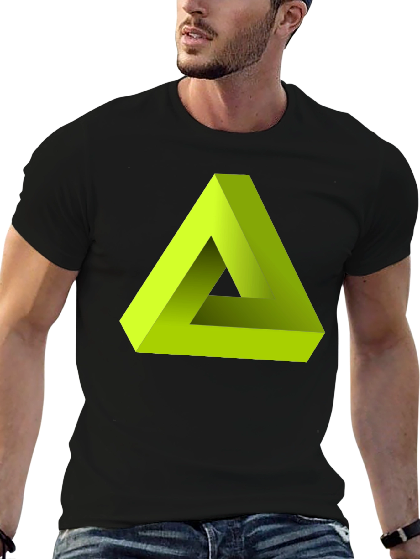 Impossible Triangle Tee - Optical Illusion Shirt