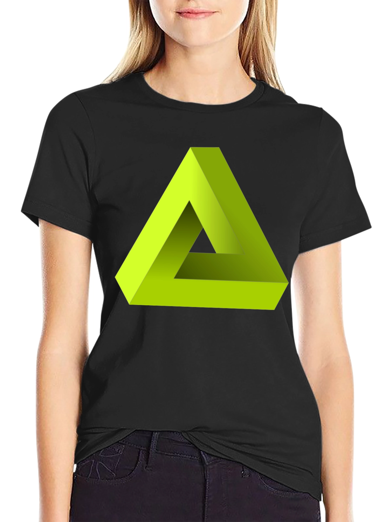 Impossible Triangle Tee - Optical Illusion Shirt