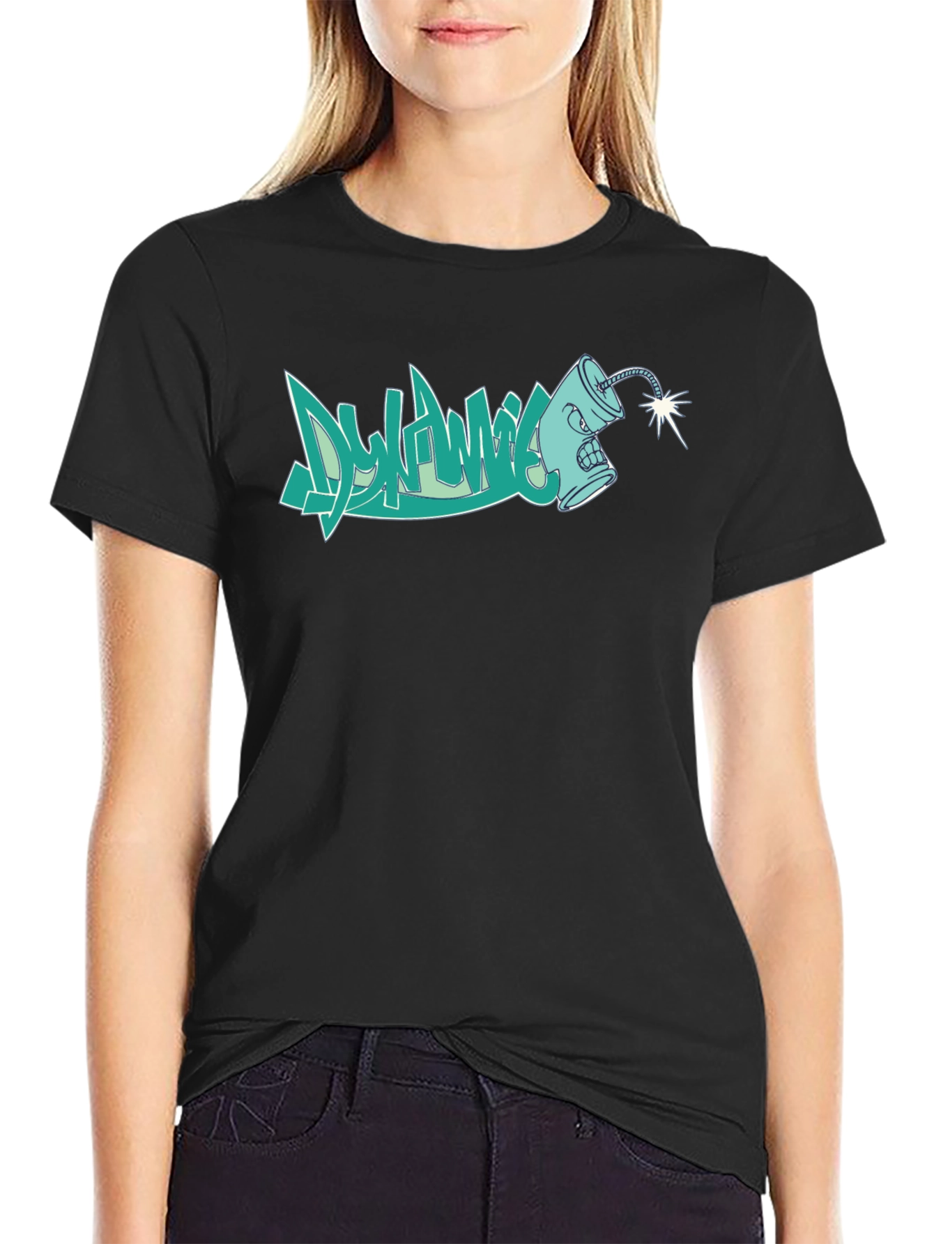 Dynamic Graffiti T-Shirt - Stylish Urban Design