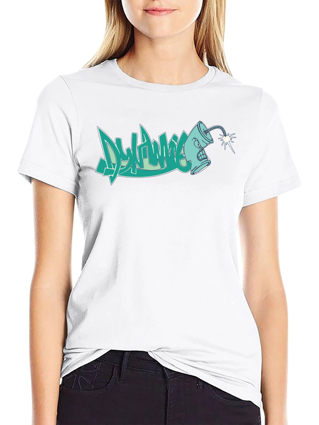 Dynamic Graffiti T-Shirt - Stylish Urban Design