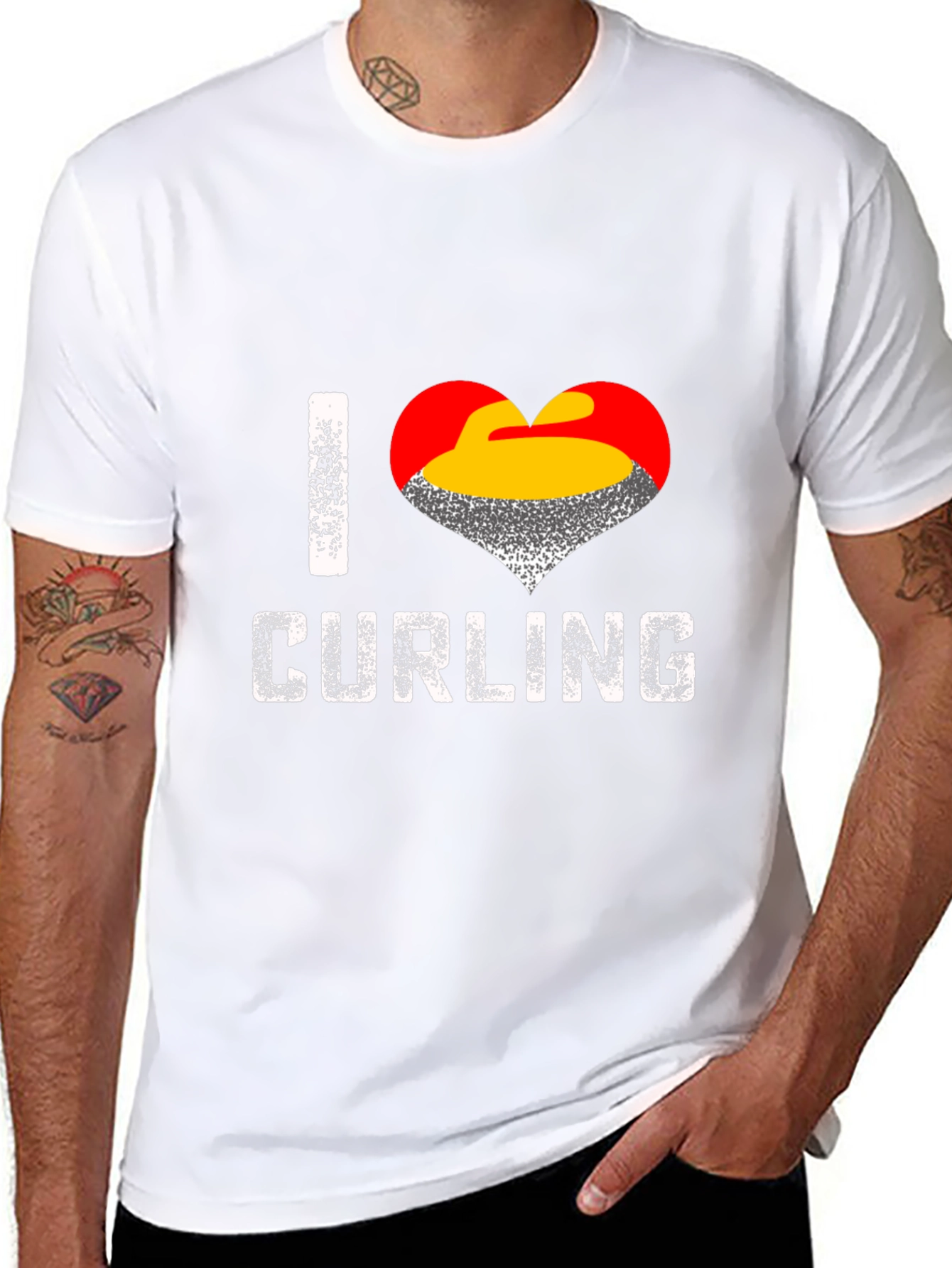 I Love Curling T-Shirt