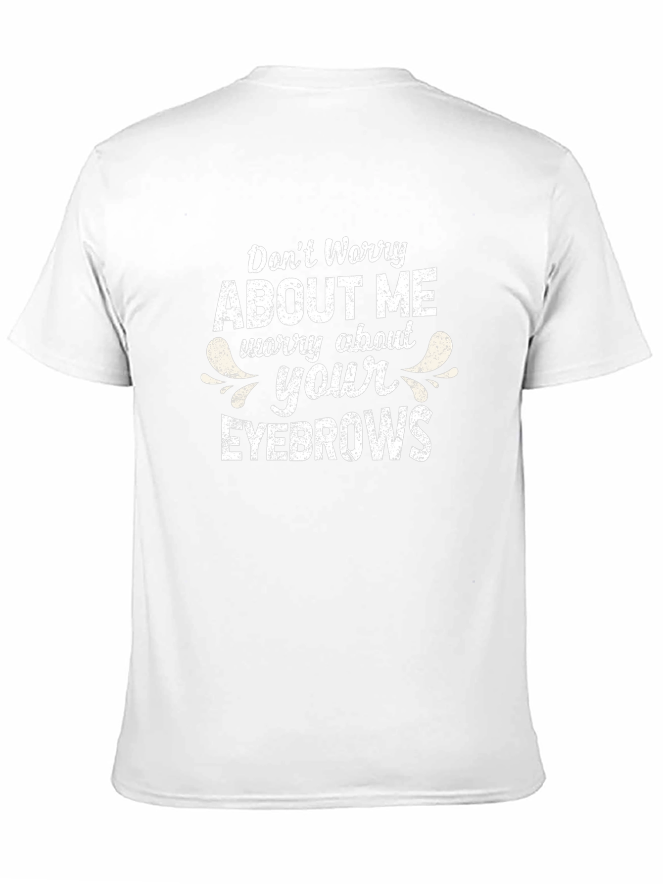 Funny Eyebrow Graphic Tee - Unisex Black T-Shirt
