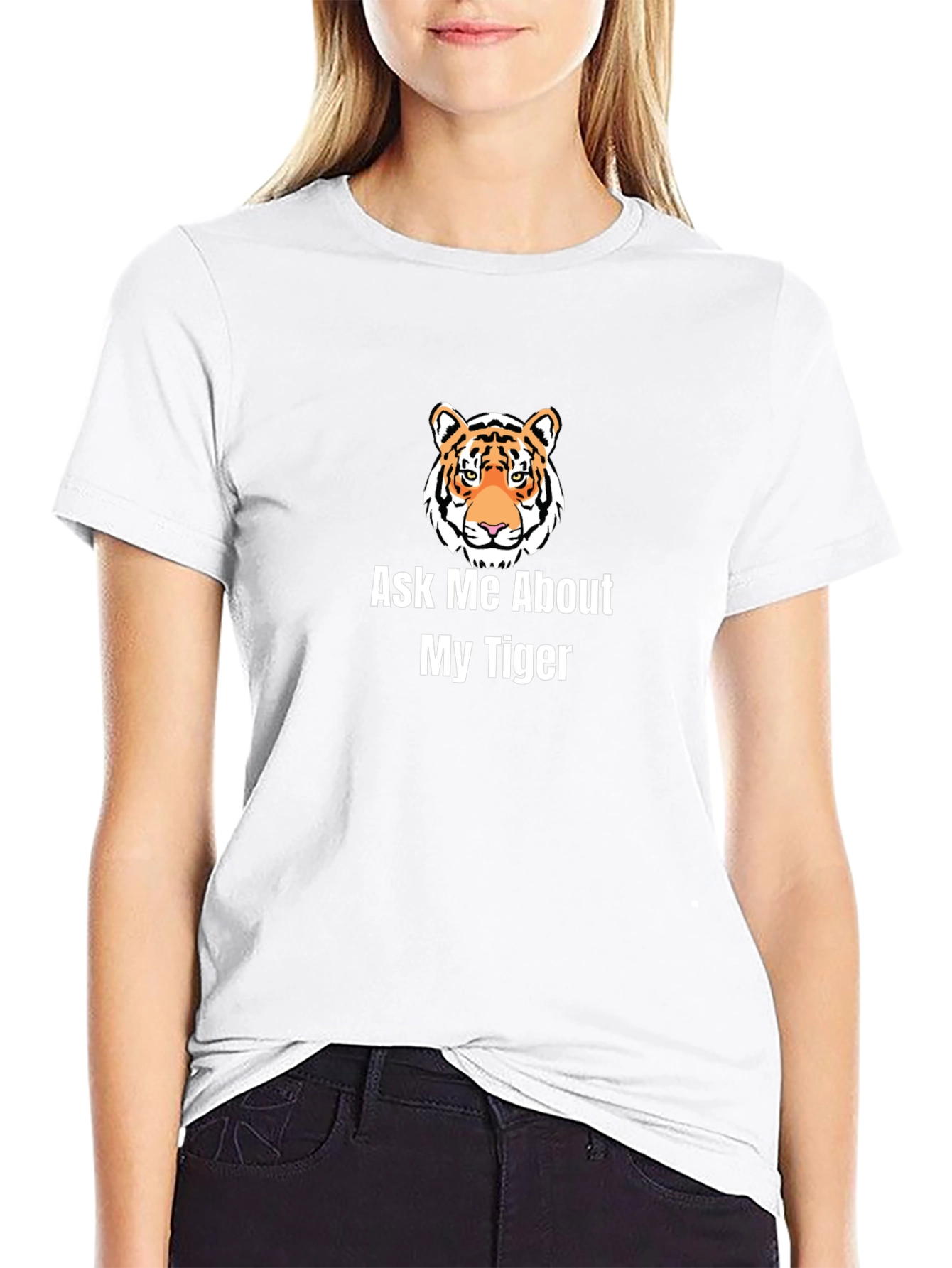 Ask Me About My Tiger Graphic T-Shirt