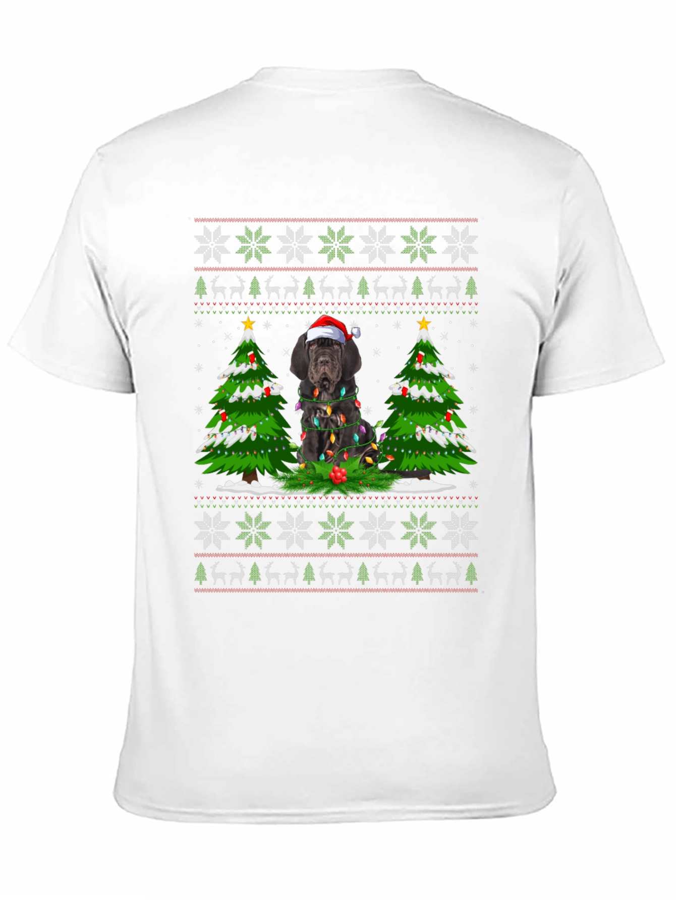 Festive Dog Christmas Tree T-Shirt