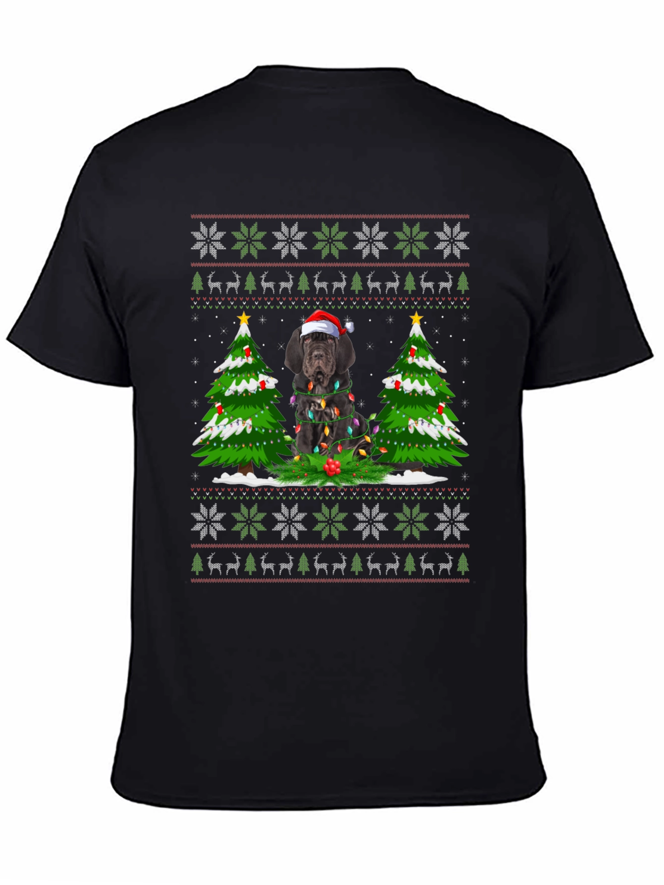 Festive Dog Christmas Tree T-Shirt