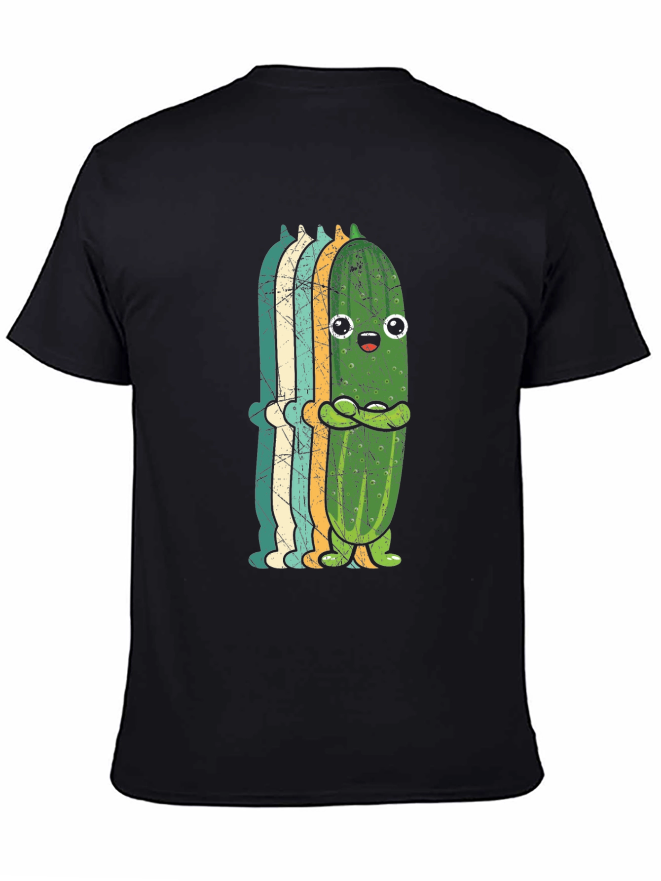 Funny Pickle Retro Style Graphic T-Shirt