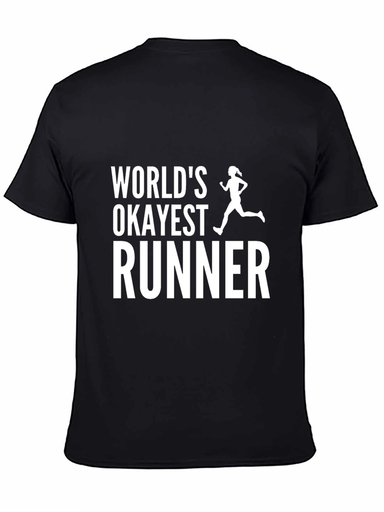 Worlds Okayest Runner Black T-Shirt