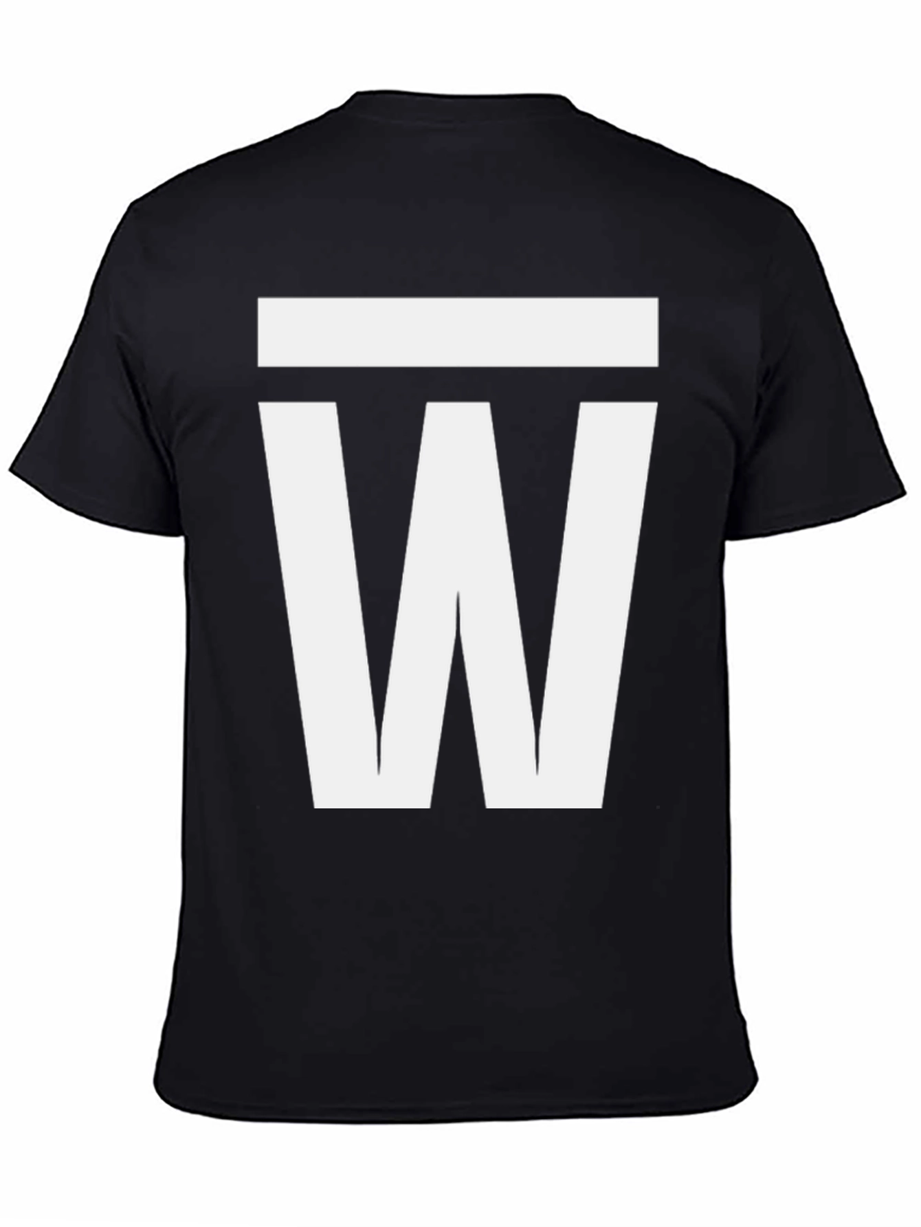 Bold Graphic Tee - White W Design