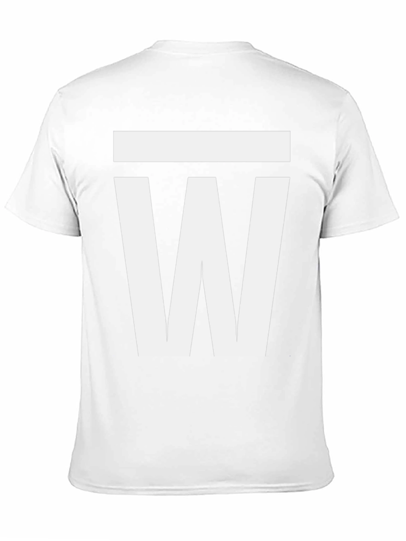 Bold Graphic Tee - White W Design