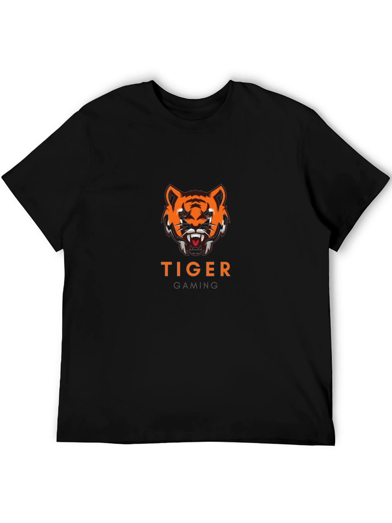 Tiger Gaming Graphic Black T-Shirt