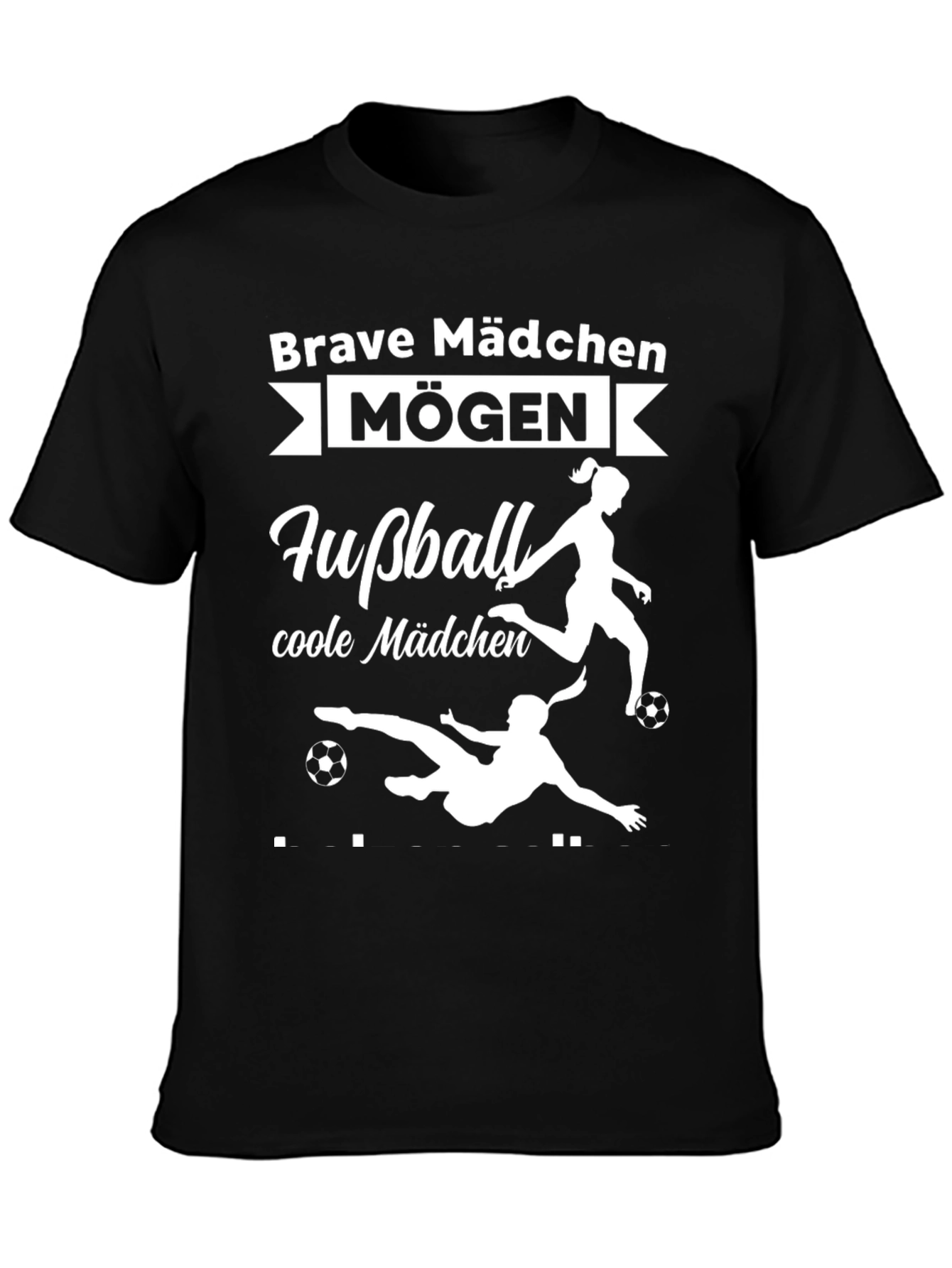 Brave Madchen Football T-Shirt