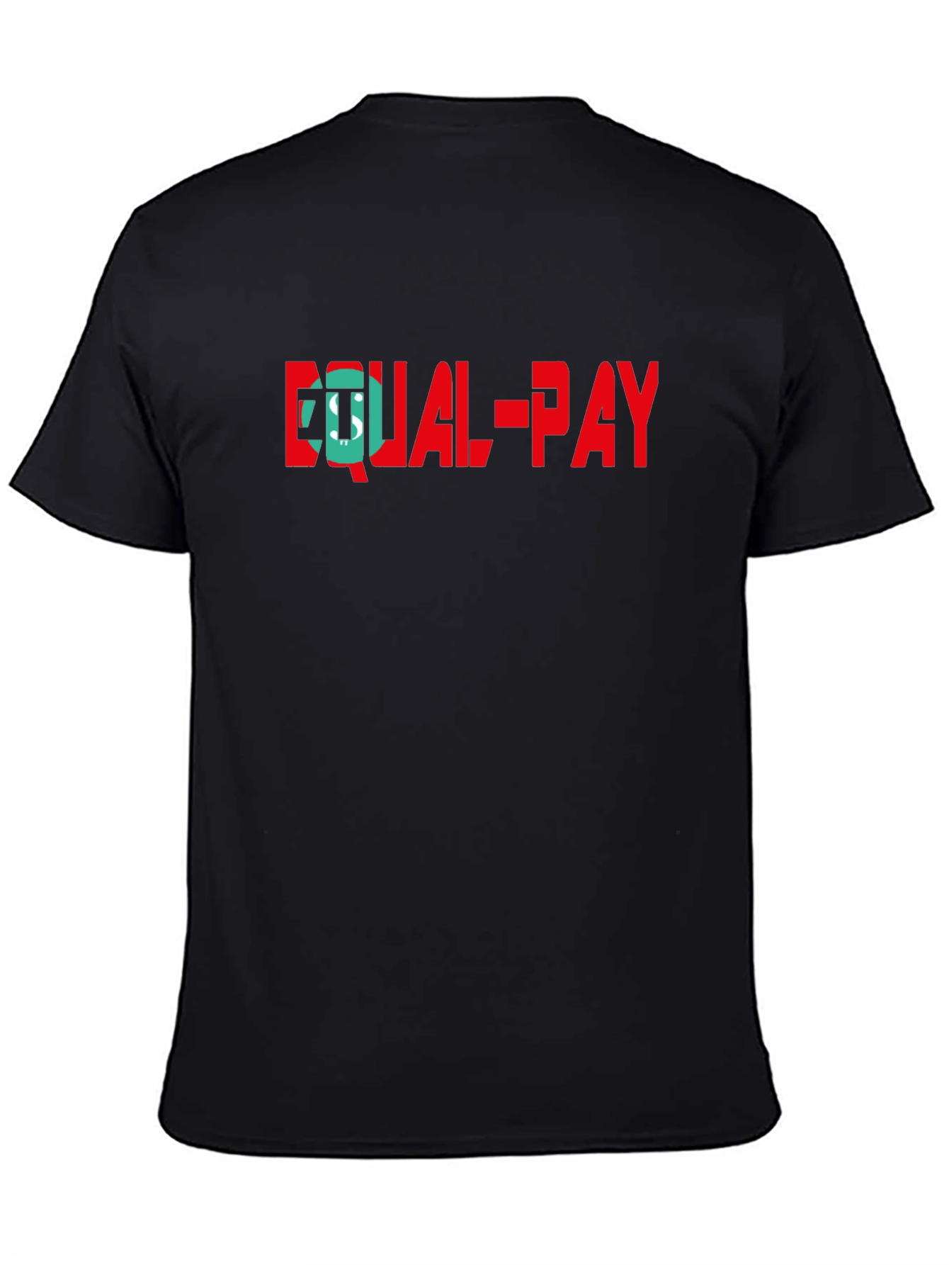 Equal Pay Graphic Tee - Mens Black Cotton T-Shirt