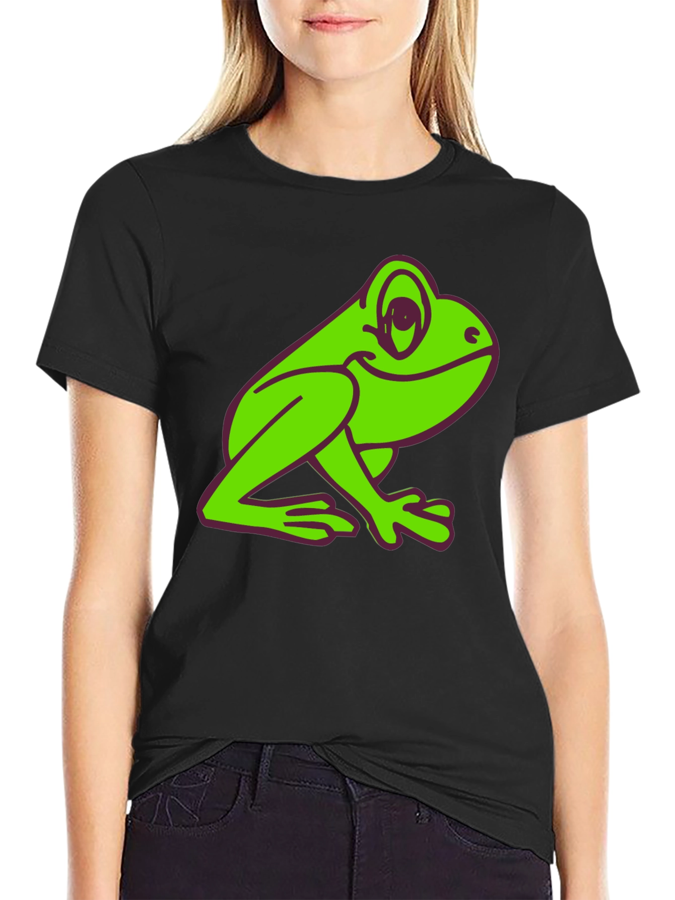 Fun Frog Graphic Tee - Black T-Shirt