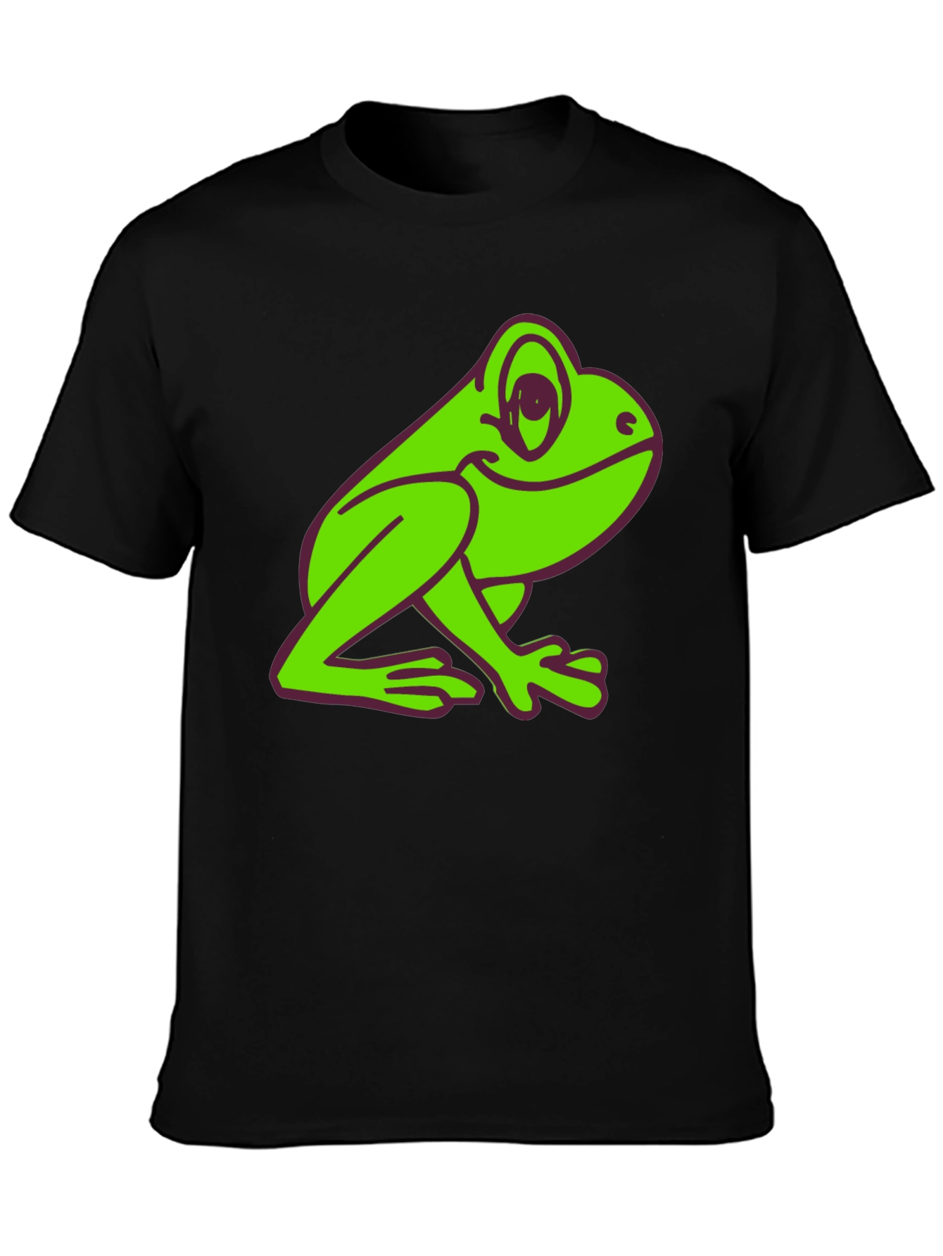Fun Frog Graphic Tee - Black T-Shirt
