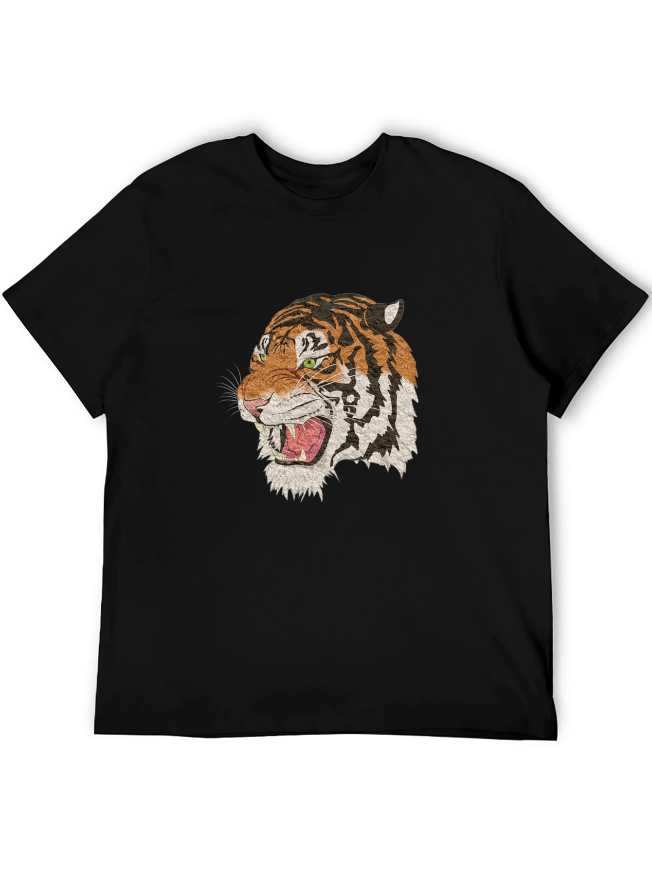 Roaring Tiger Graphic Black T-Shirt