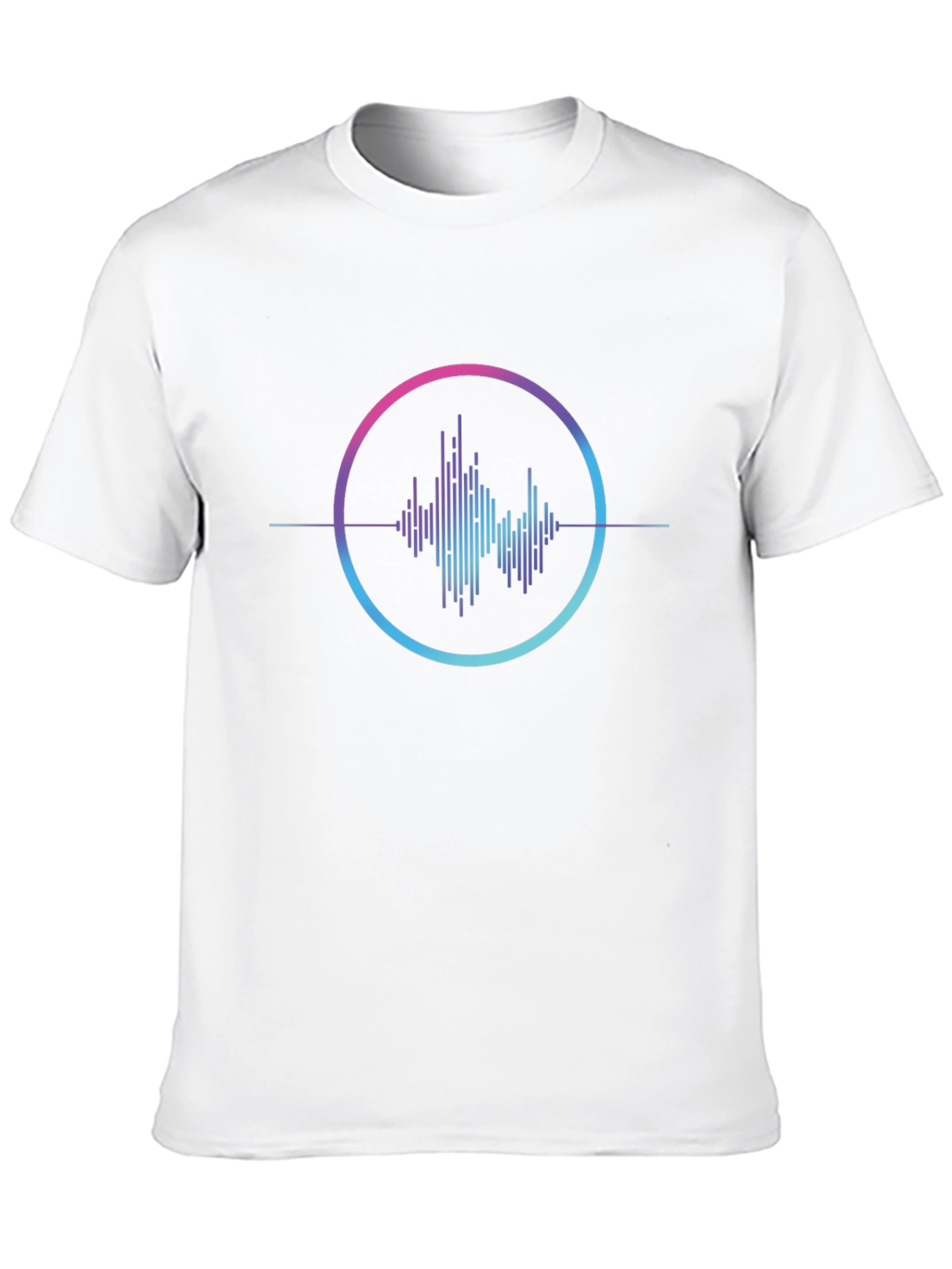 Modern Soundwave Graphic T-Shirt - Black