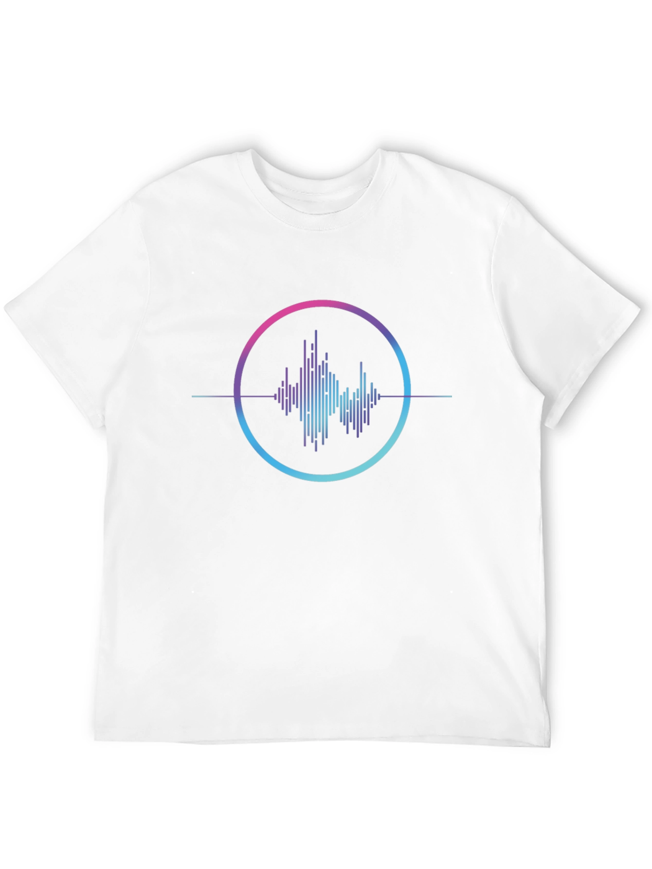 Modern Soundwave Graphic T-Shirt - Black