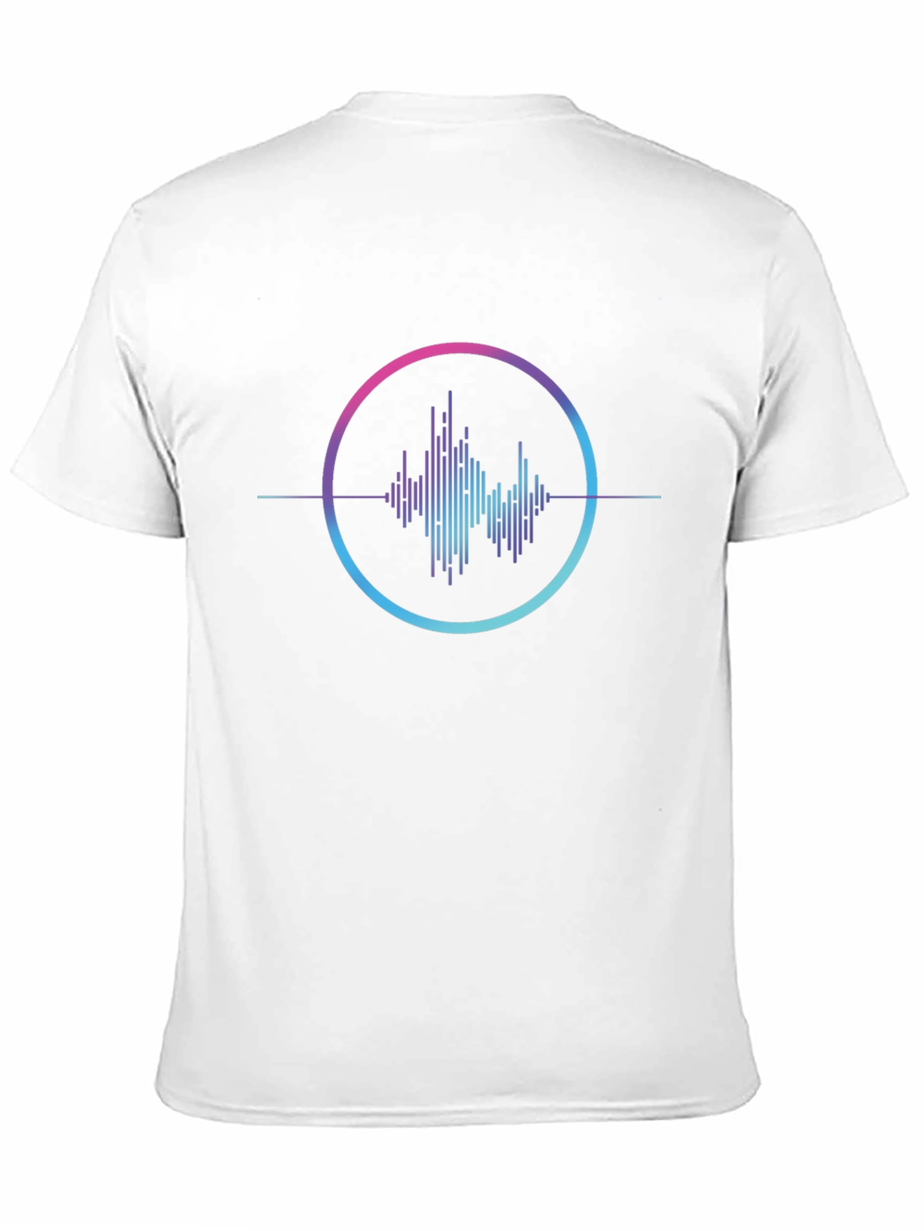 Modern Soundwave Graphic T-Shirt - Black
