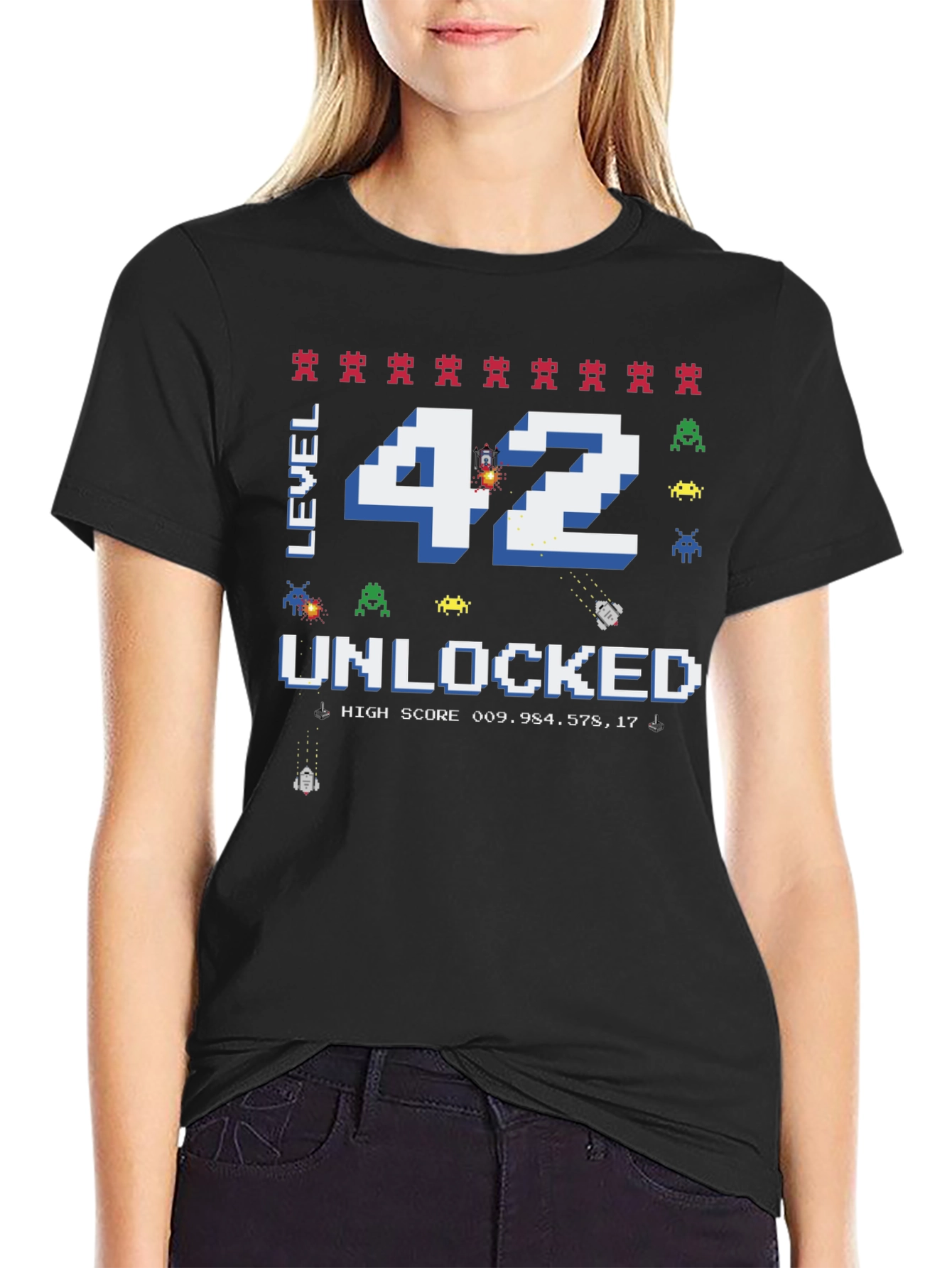 Level 42 Unlocked T-Shirt - Gamer Birthday Tee