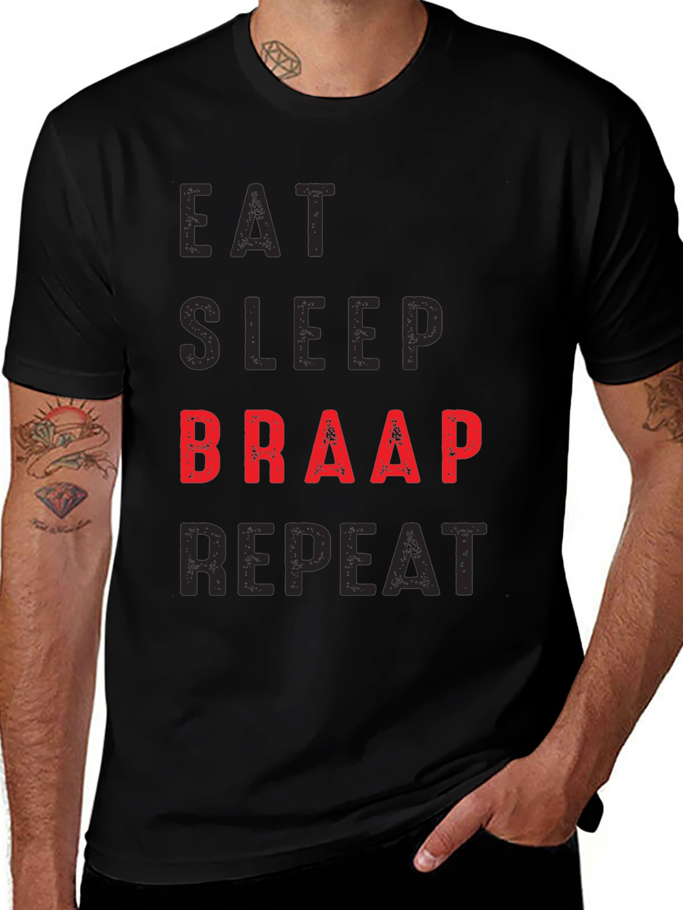 Eat Sleep Braap Repeat T-Shirt