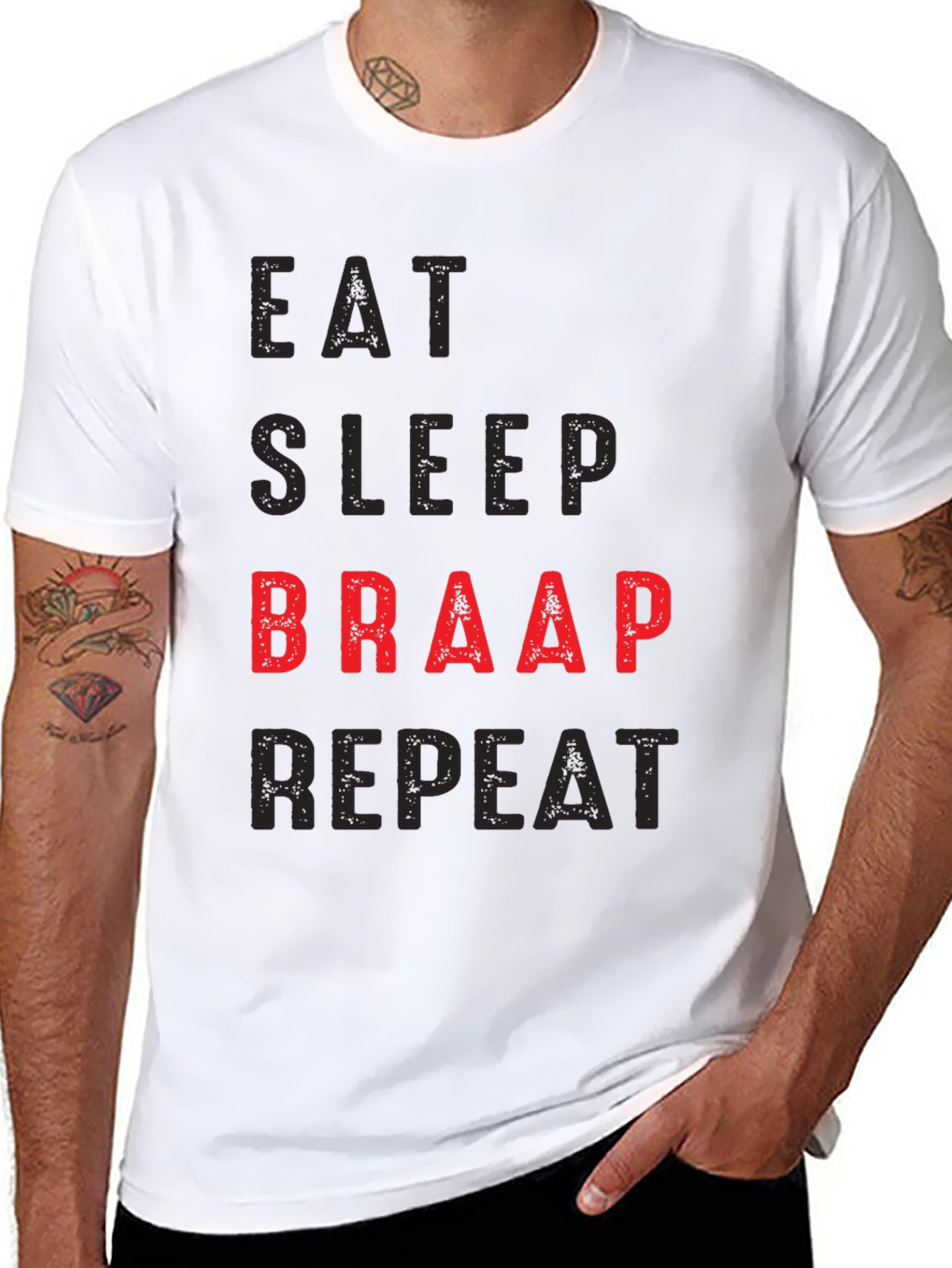 Eat Sleep Braap Repeat T-Shirt