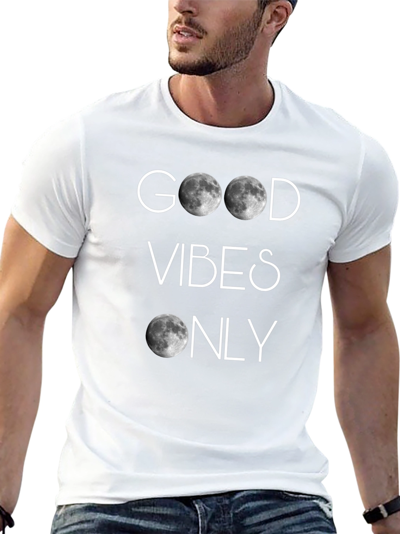 Good Vibes Only Moon T-Shirt
