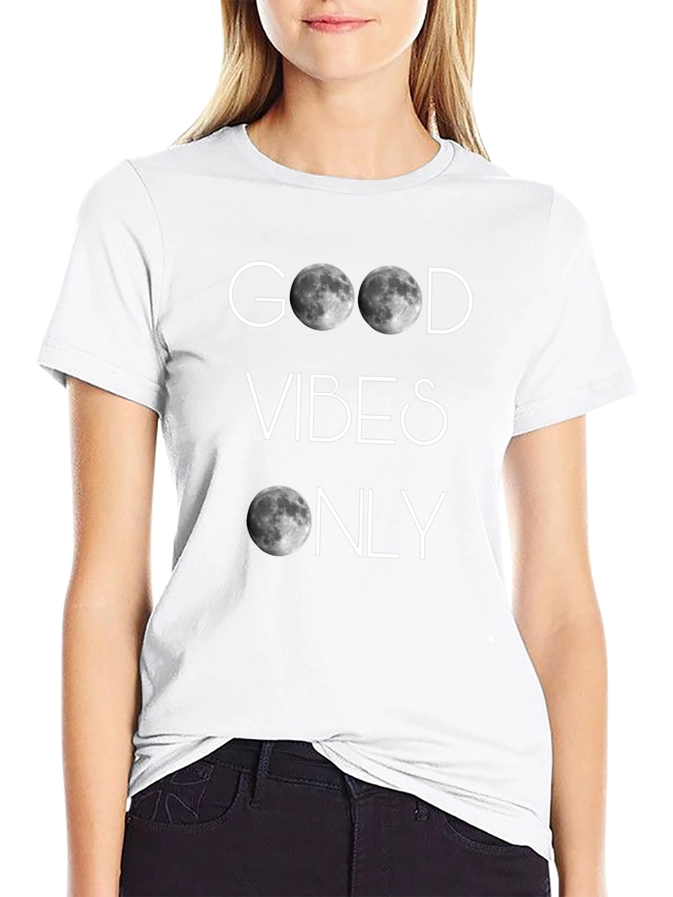 Good Vibes Only Moon T-Shirt