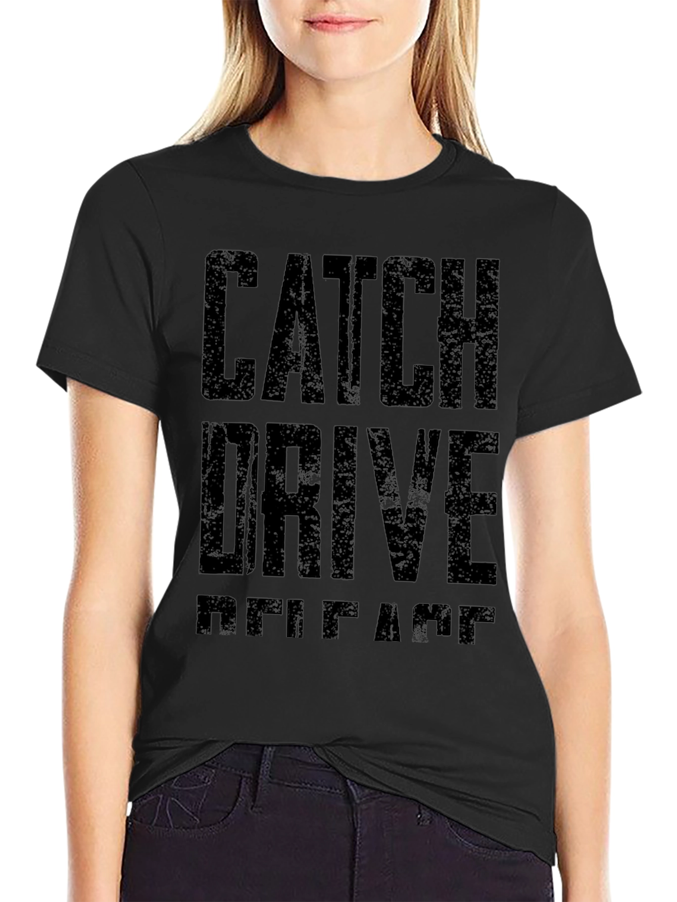 Catch Drive Release Black Graphic Tee