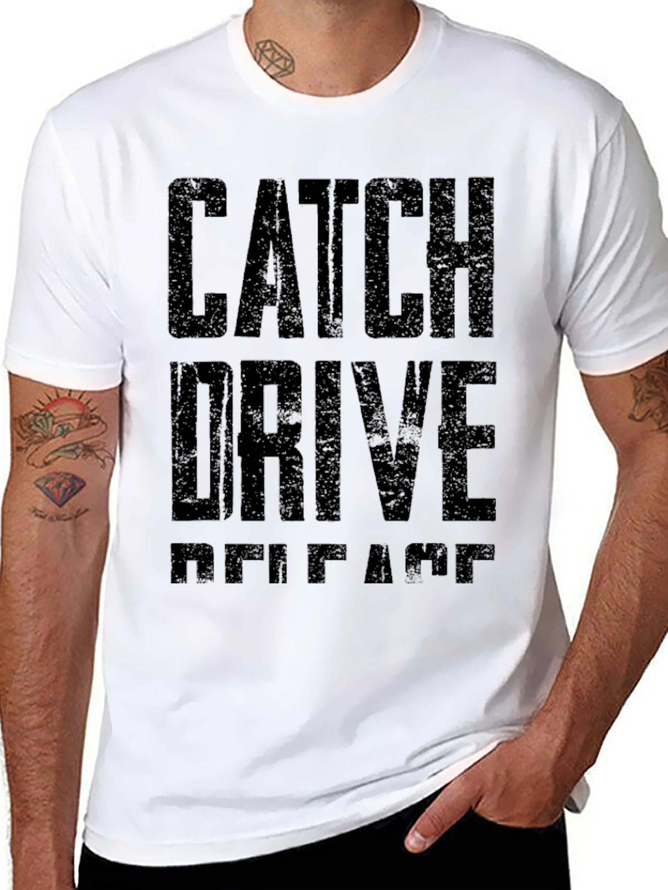Catch Drive Release Black Graphic Tee