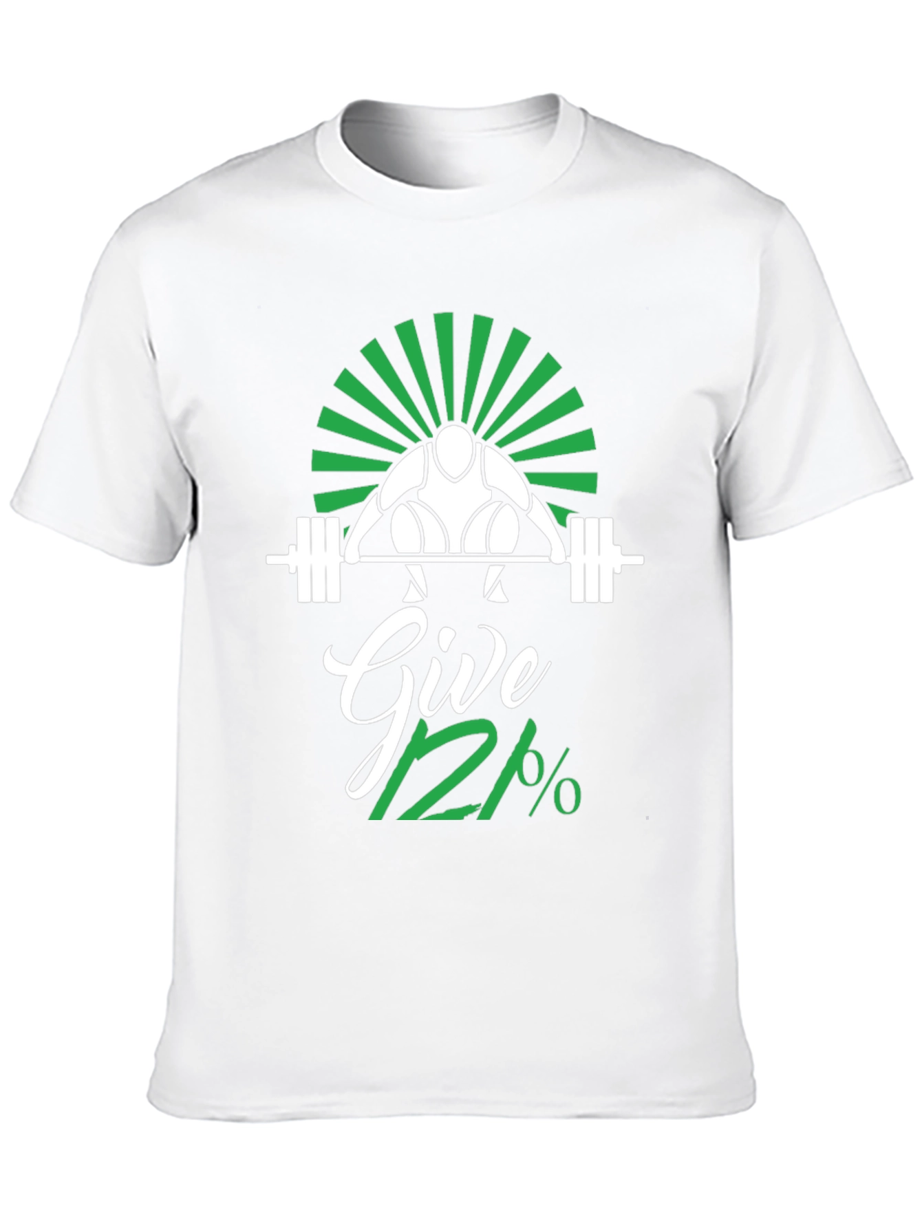 Give 112% Black Graphic T-Shirt