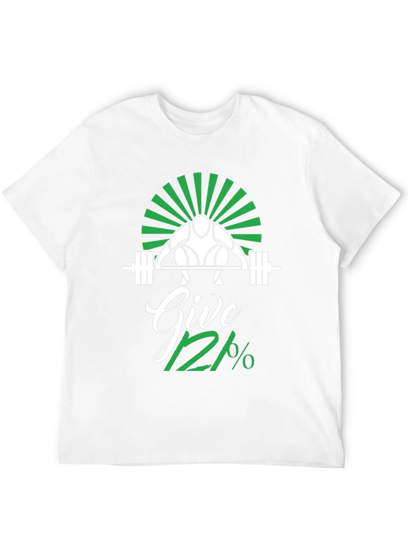 Give 112% Black Graphic T-Shirt