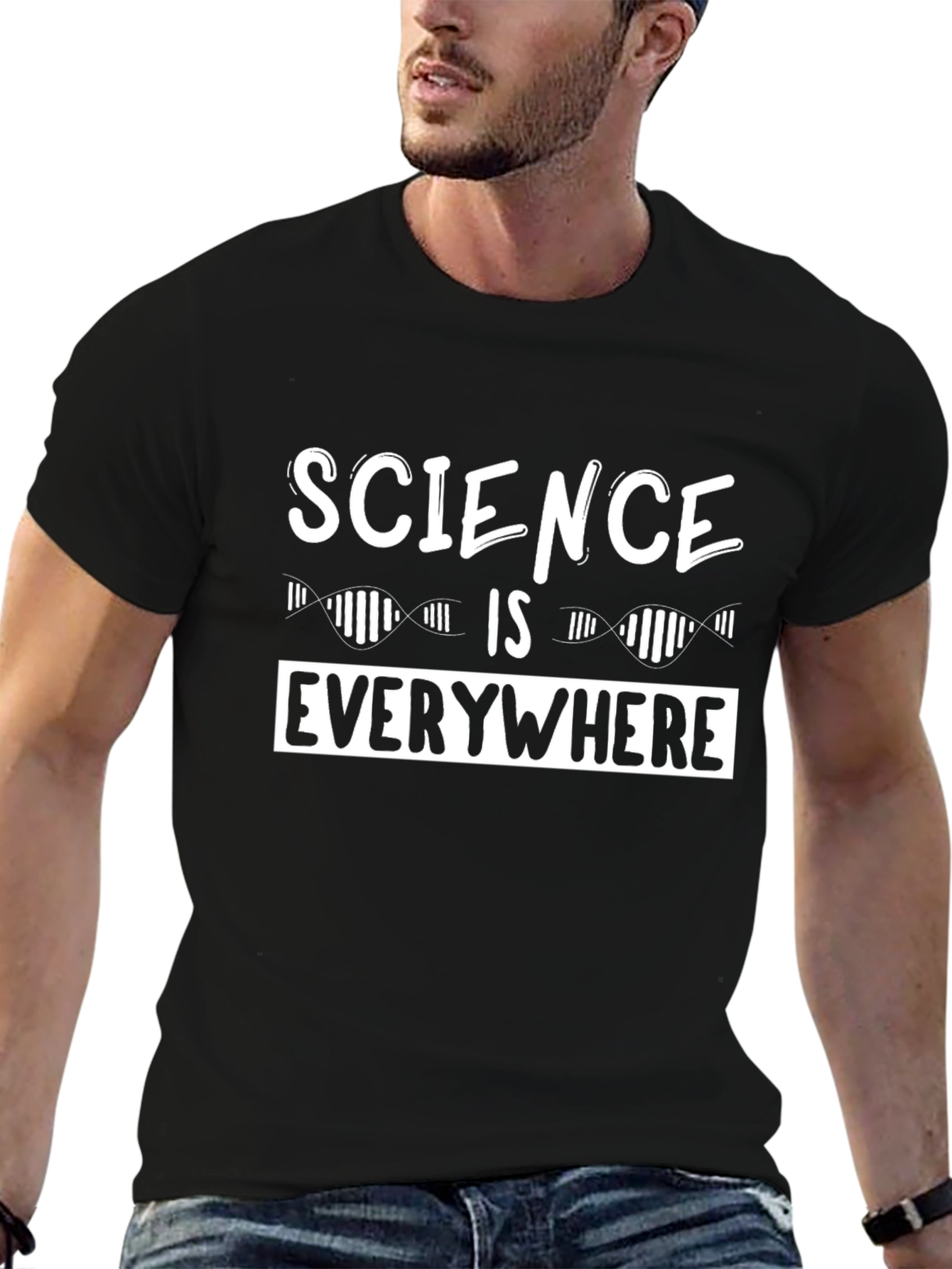 Science is Everywhere Graphic T-Shirt - Black