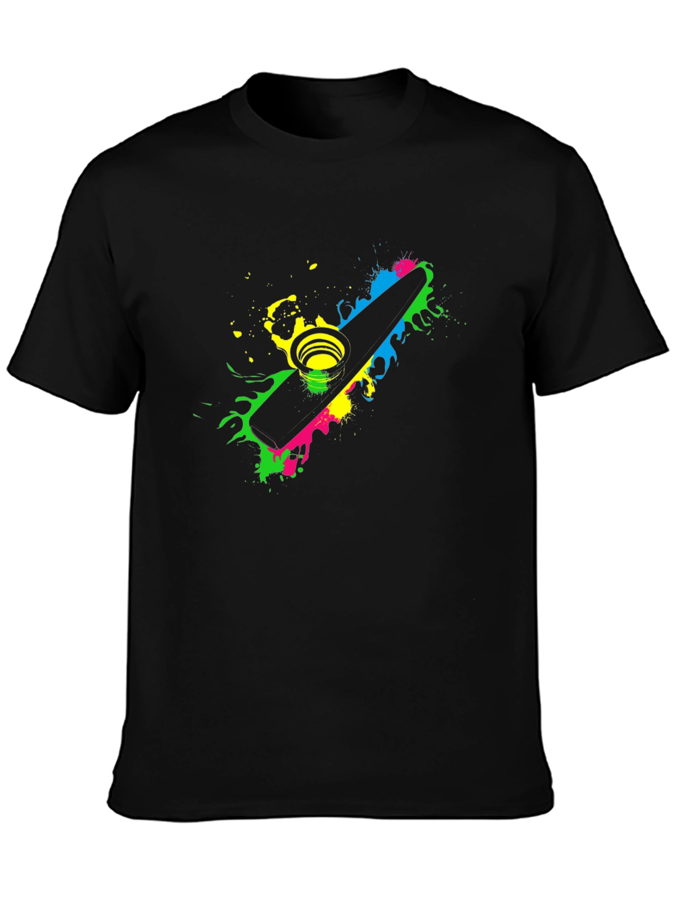 Kazoo Splatter Graphic T-Shirt - Music Lover Tee