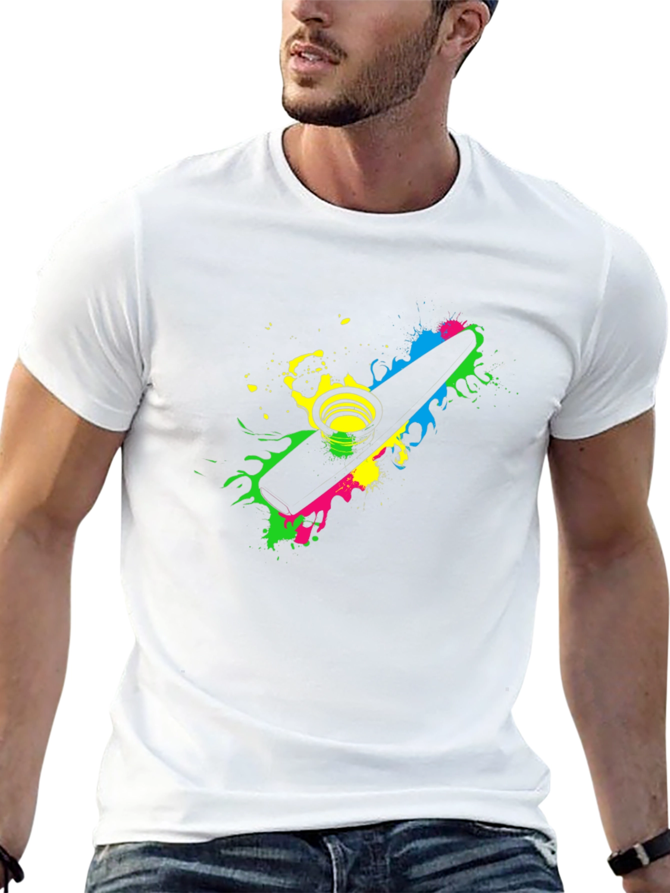 Kazoo Splatter Graphic T-Shirt - Music Lover Tee