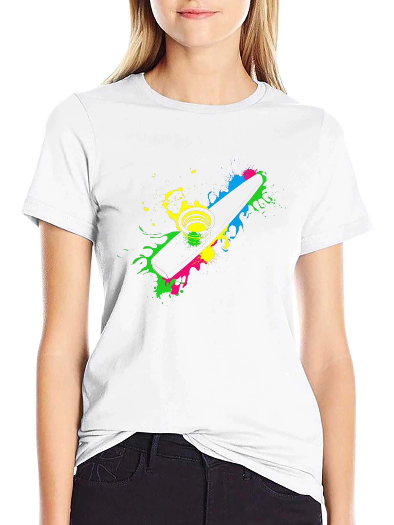 Kazoo Splatter Graphic T-Shirt - Music Lover Tee